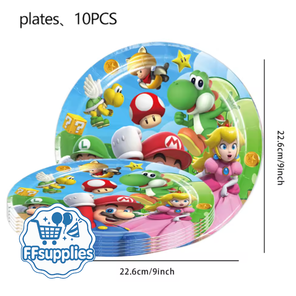 10 Mario and Friends Plates