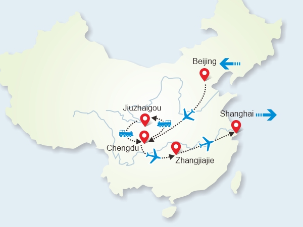 Tour Bellezza di Jiuzhaigou e Zhangjiajie di 12 Giorni - VOLI INCLUSI