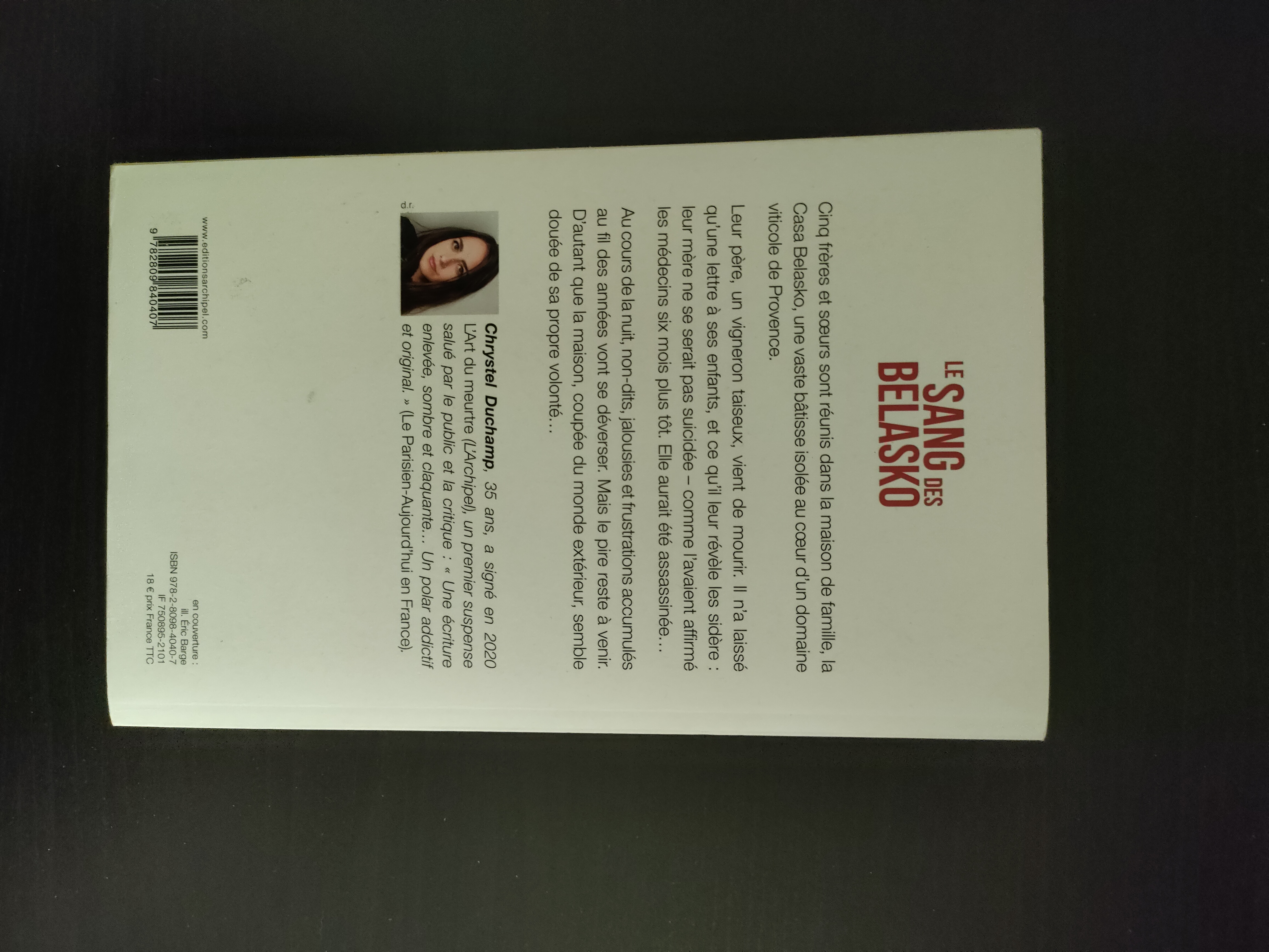 Le Sang des Belasko ~ Chrystel Duchamp