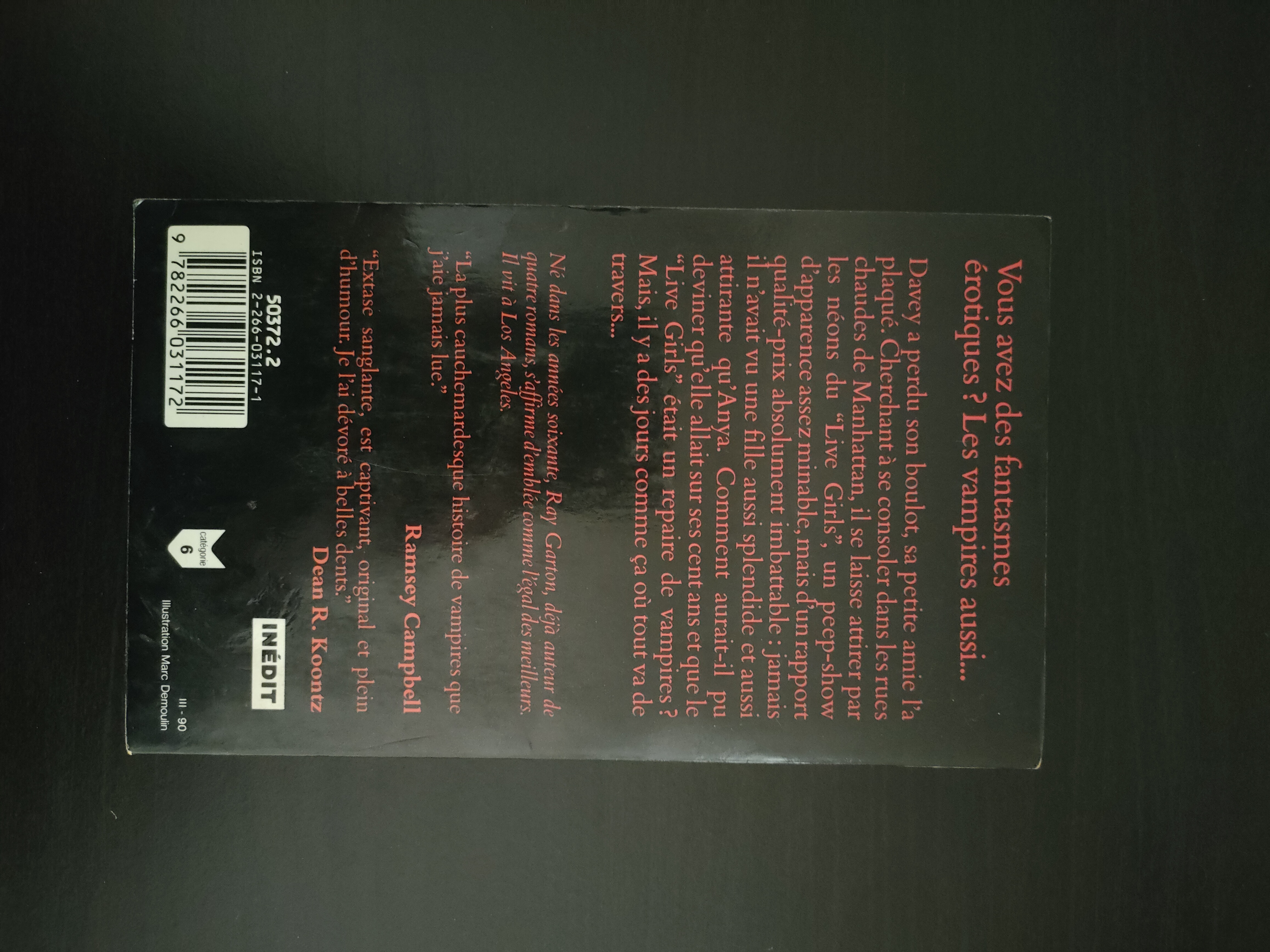 La Nuit des Cafards ~ Dean R. Koontz