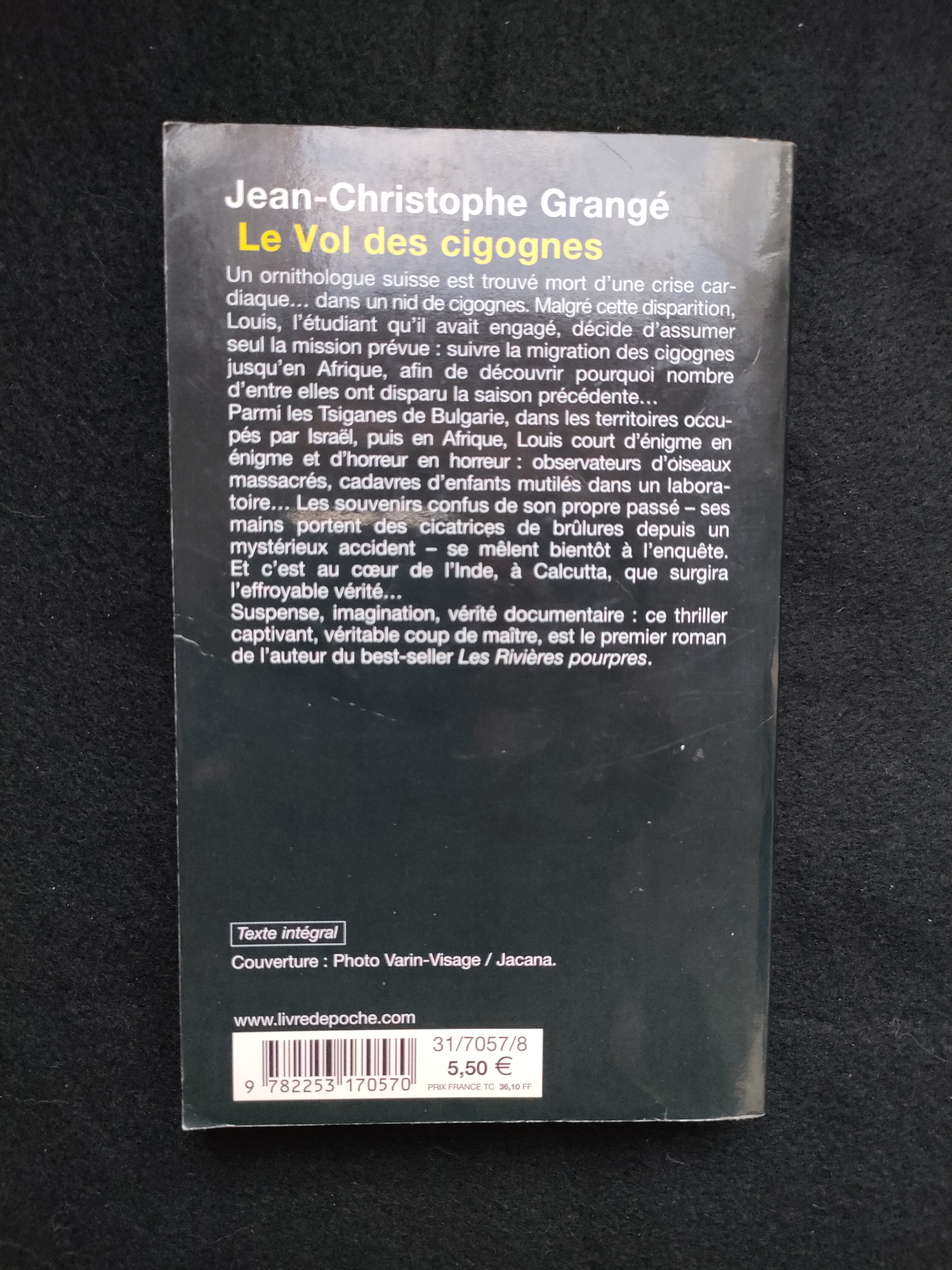 Le Vol des Cigognes ~ Jean-Christophe Grangé