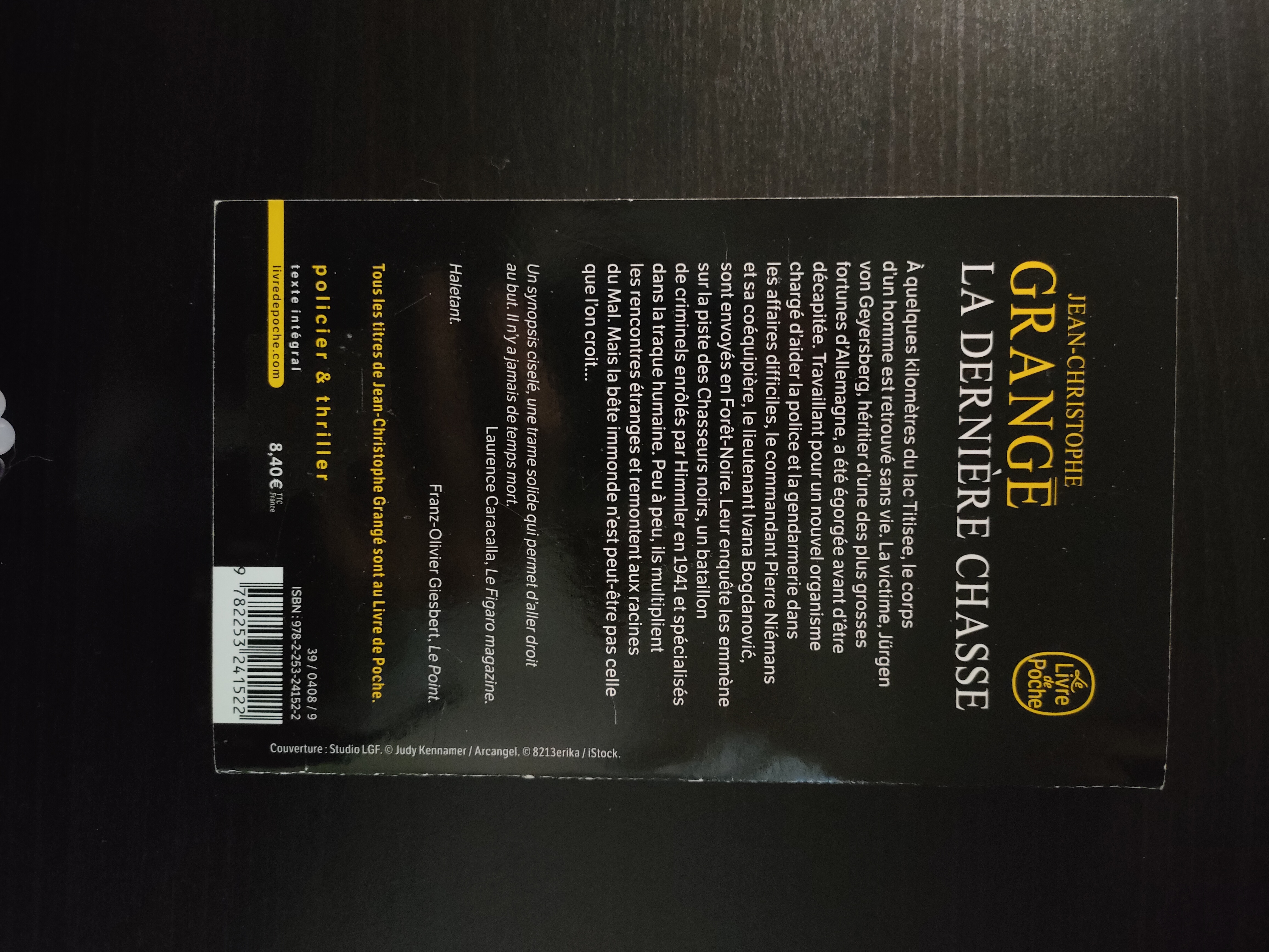 La Dernière Chasse ~ Jean-Christophe Grangé