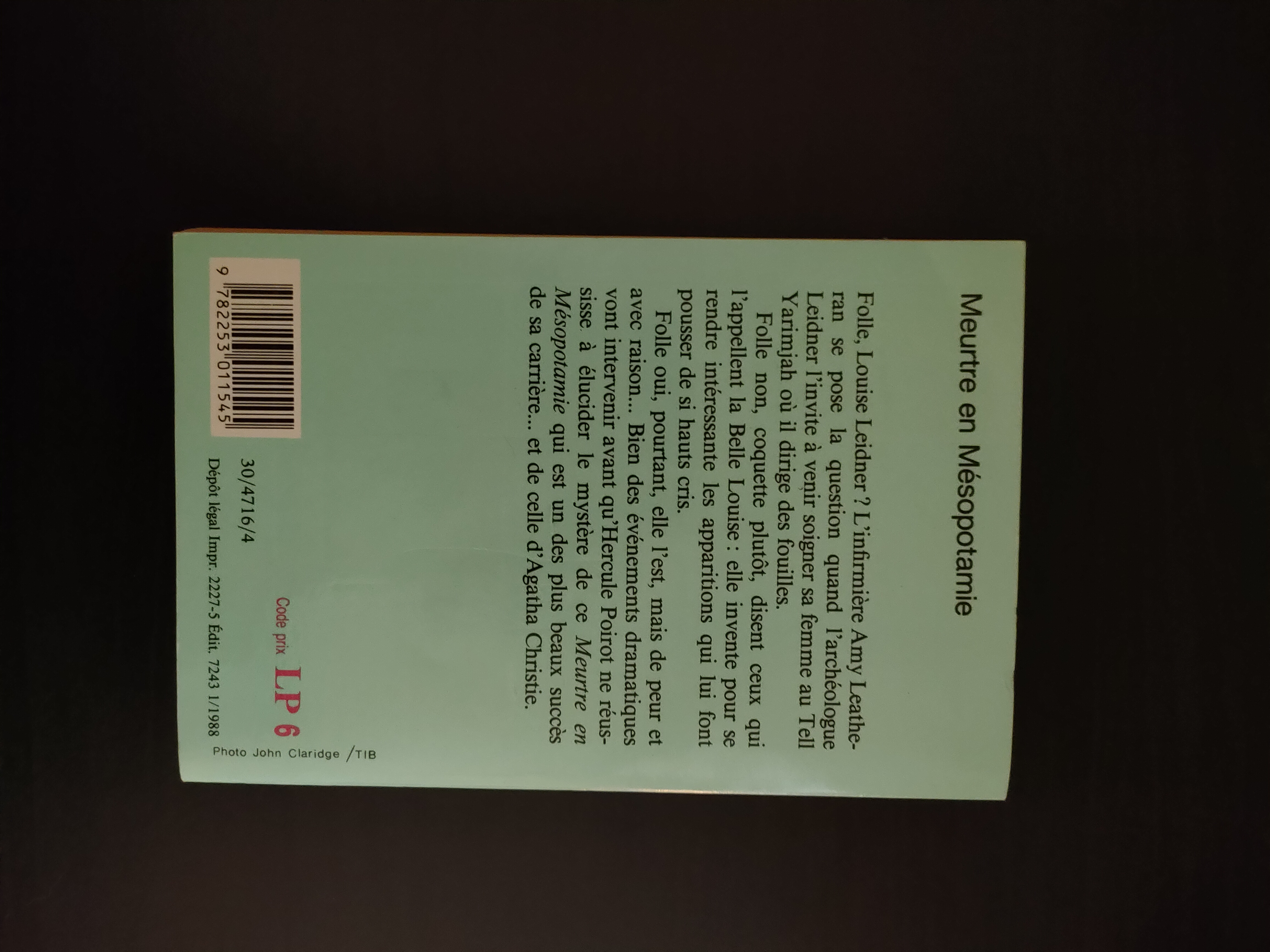 Meurtre en Mésopotamie ~ Agatha Christie