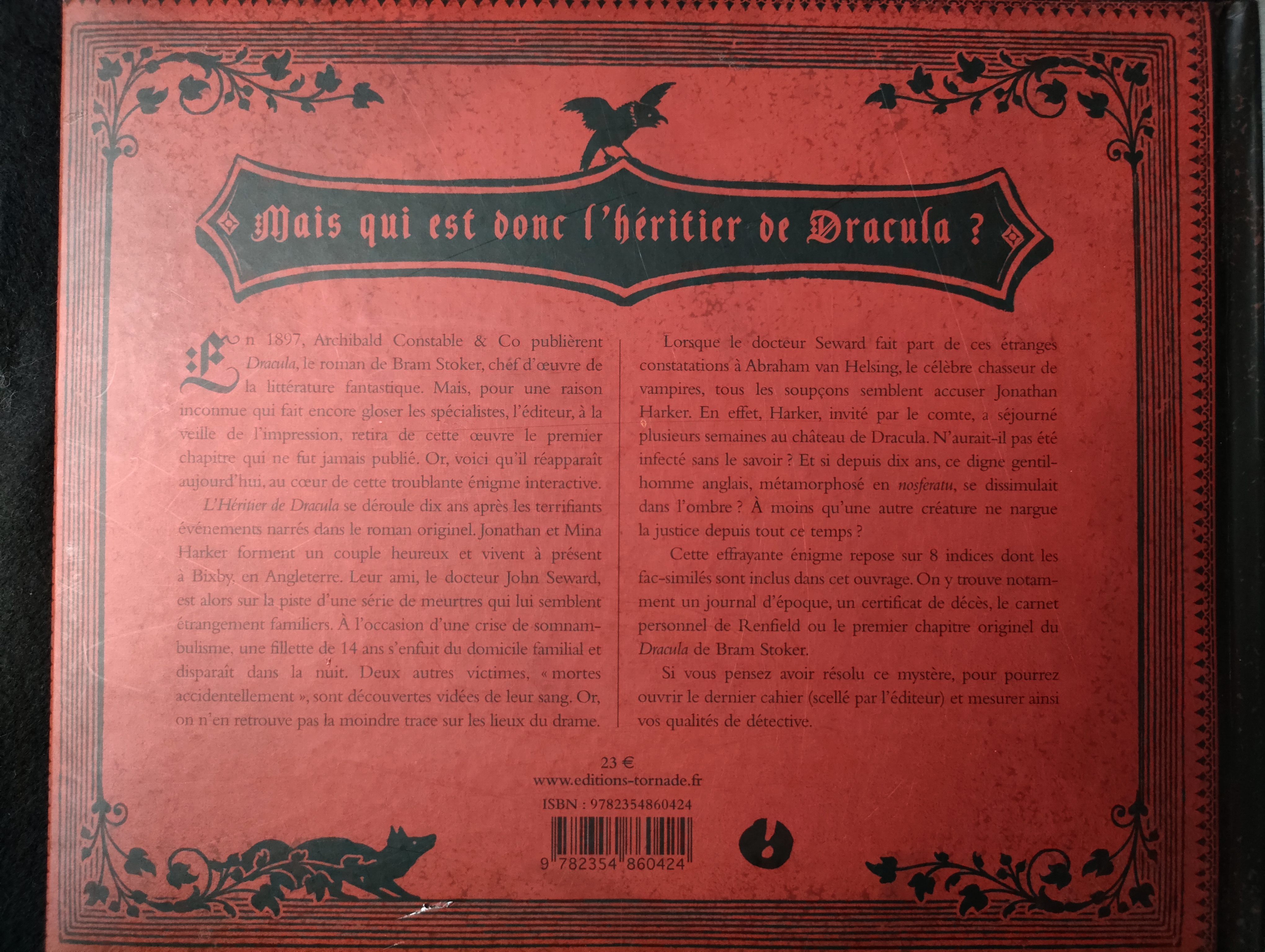 L'Héritier de Dracula, une énigme interactive ~ Sam Stall