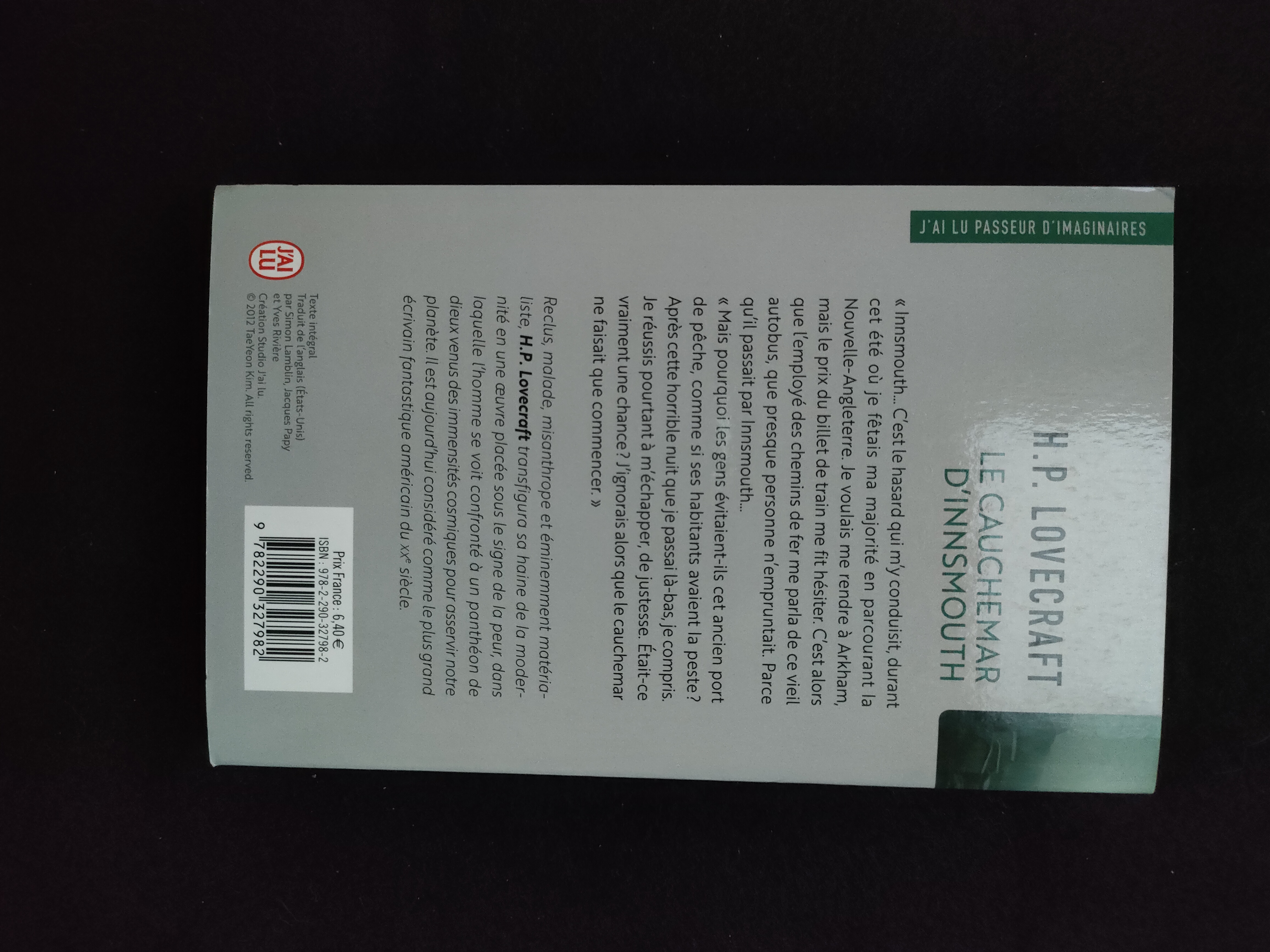 Le Cauchemar d'Innsmouth ~ H.P Lovecraft