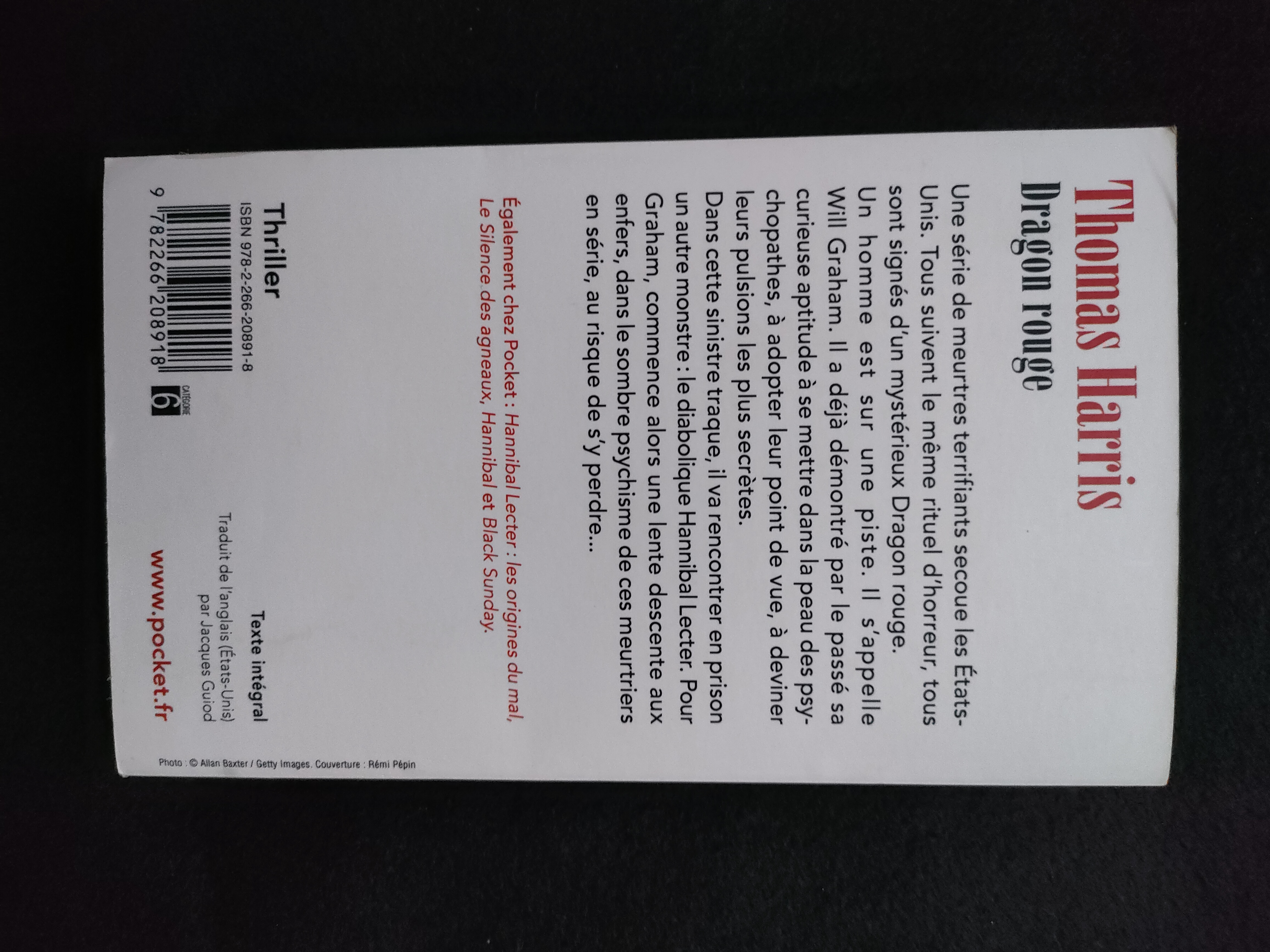 Dragon Rouge ~ Thomas Harris