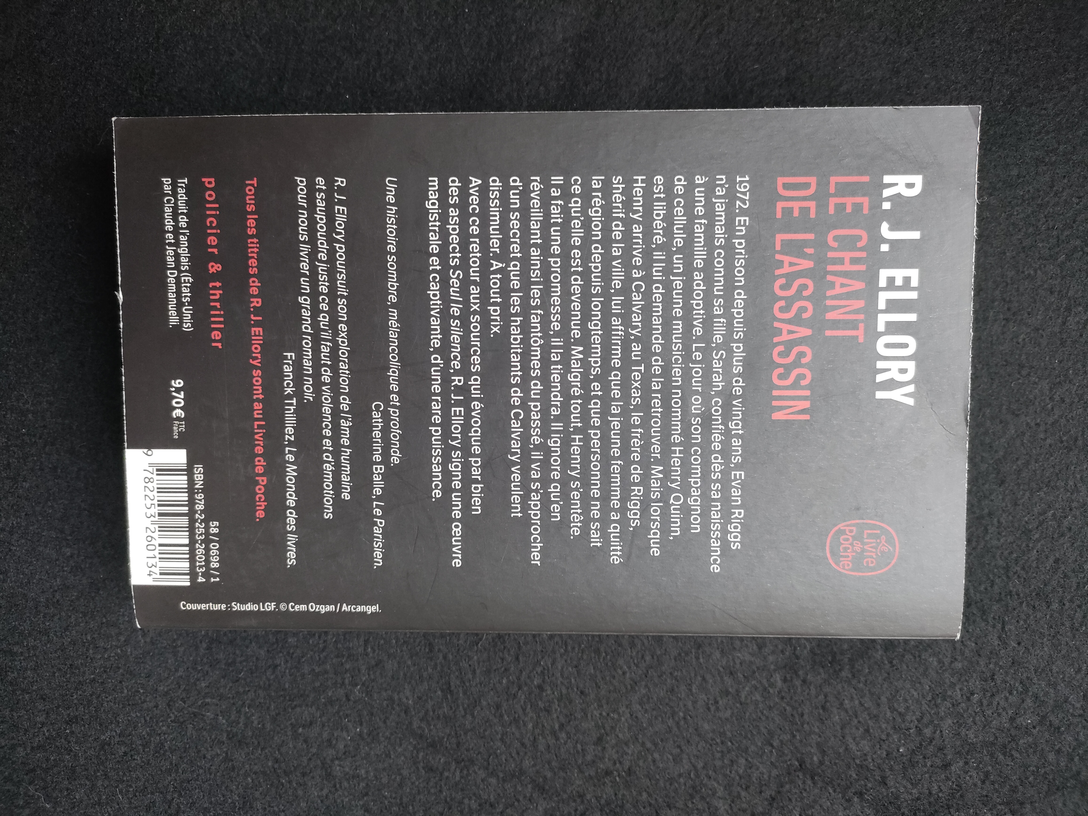 Le Chant de l'Assassin ~ R.J Ellory