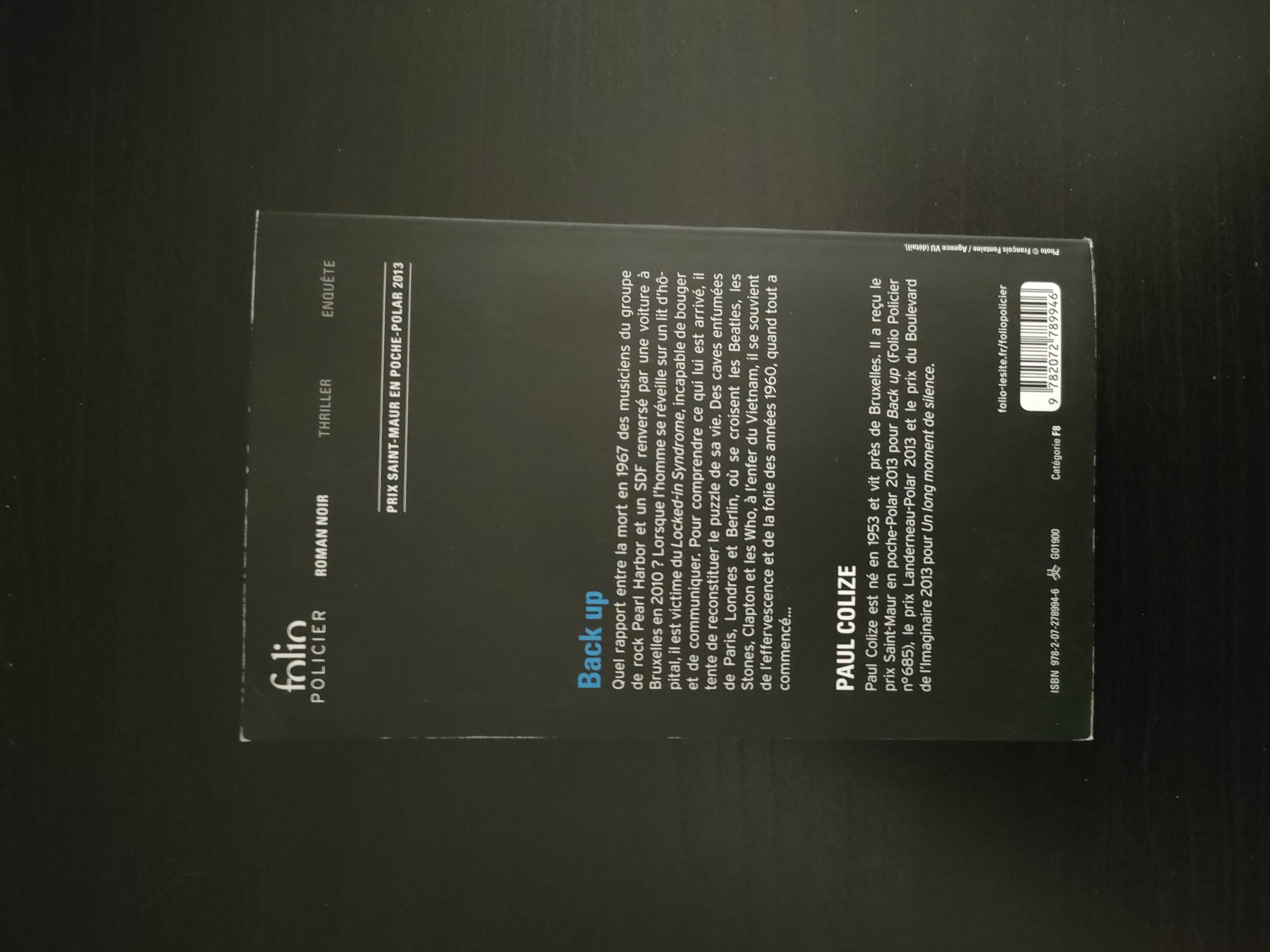 Back Up ~ Paul Colize