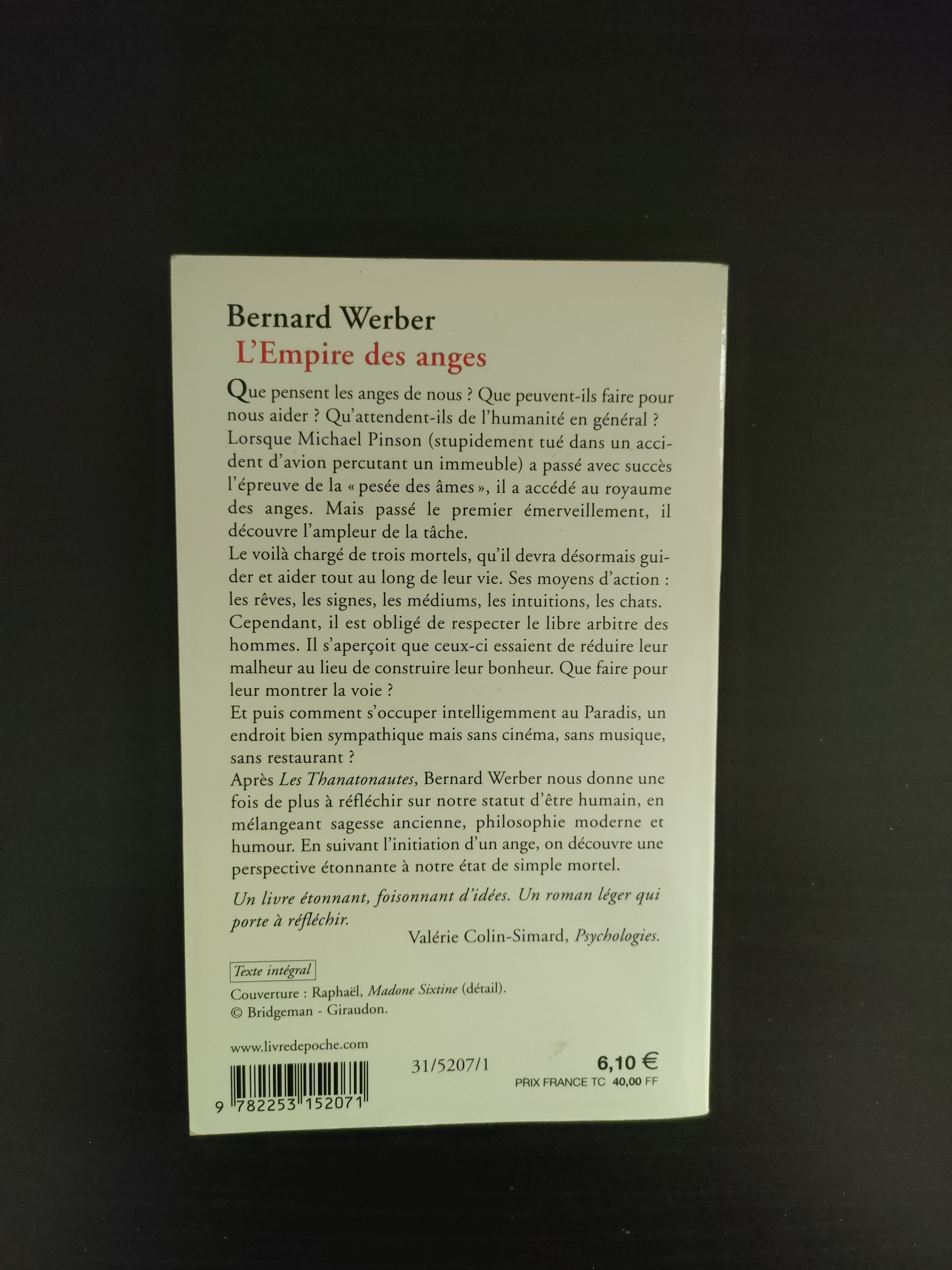 L'Empire des Anges ~ Bernard Werber