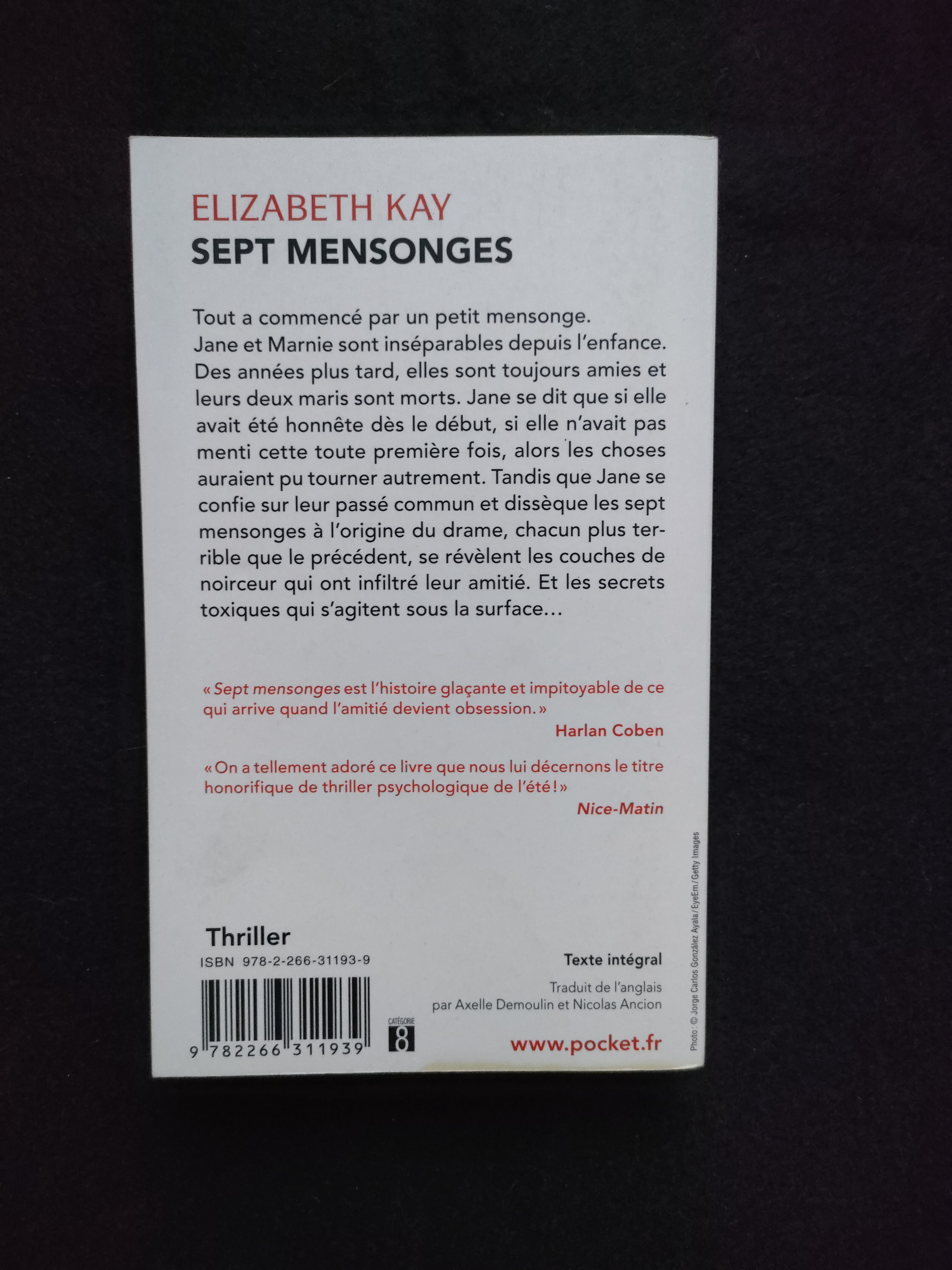 Sept Mensonges ~ Elizabeth Kay