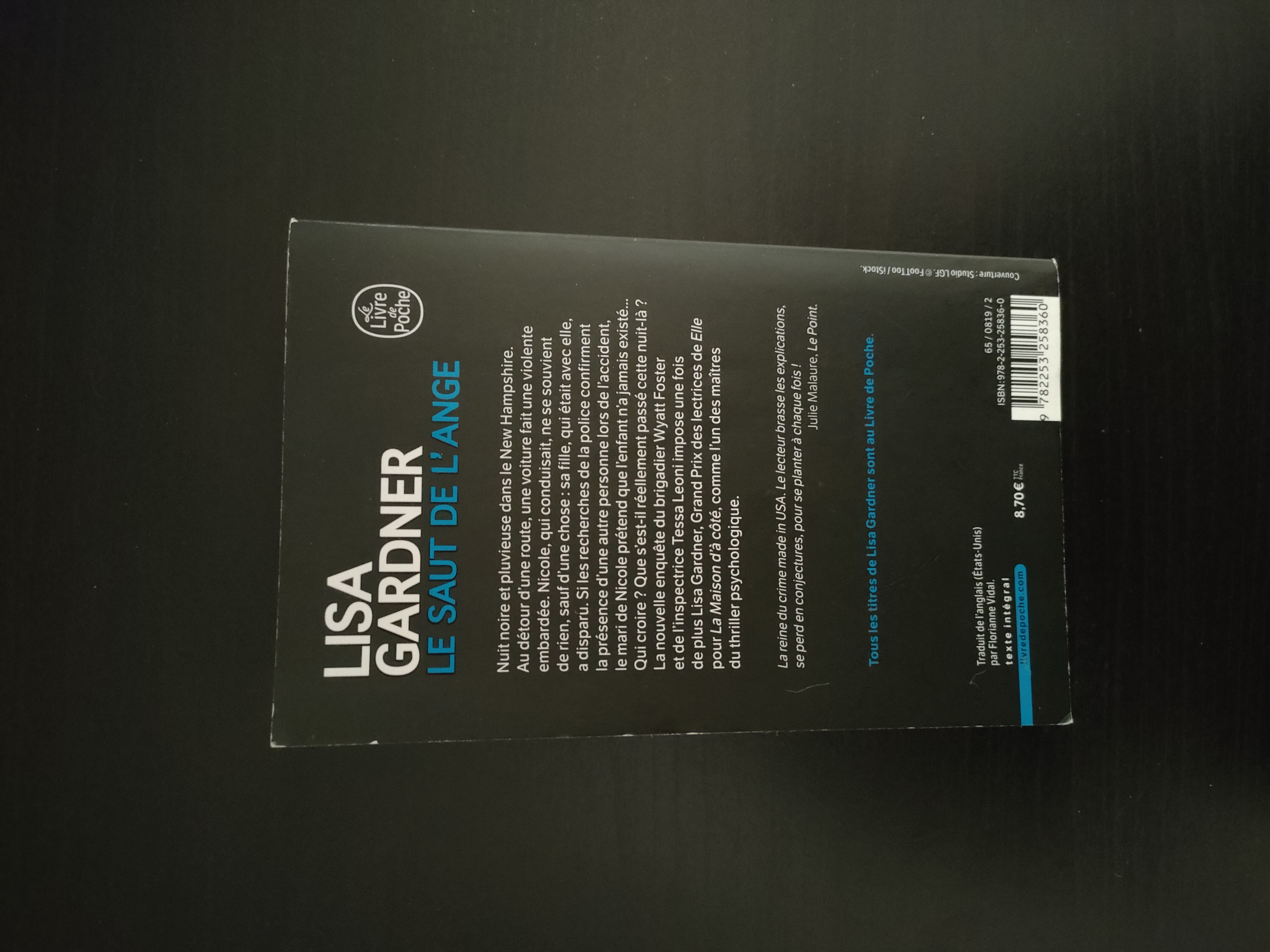 Le Saut de l'Ange ~ Lisa Gardner