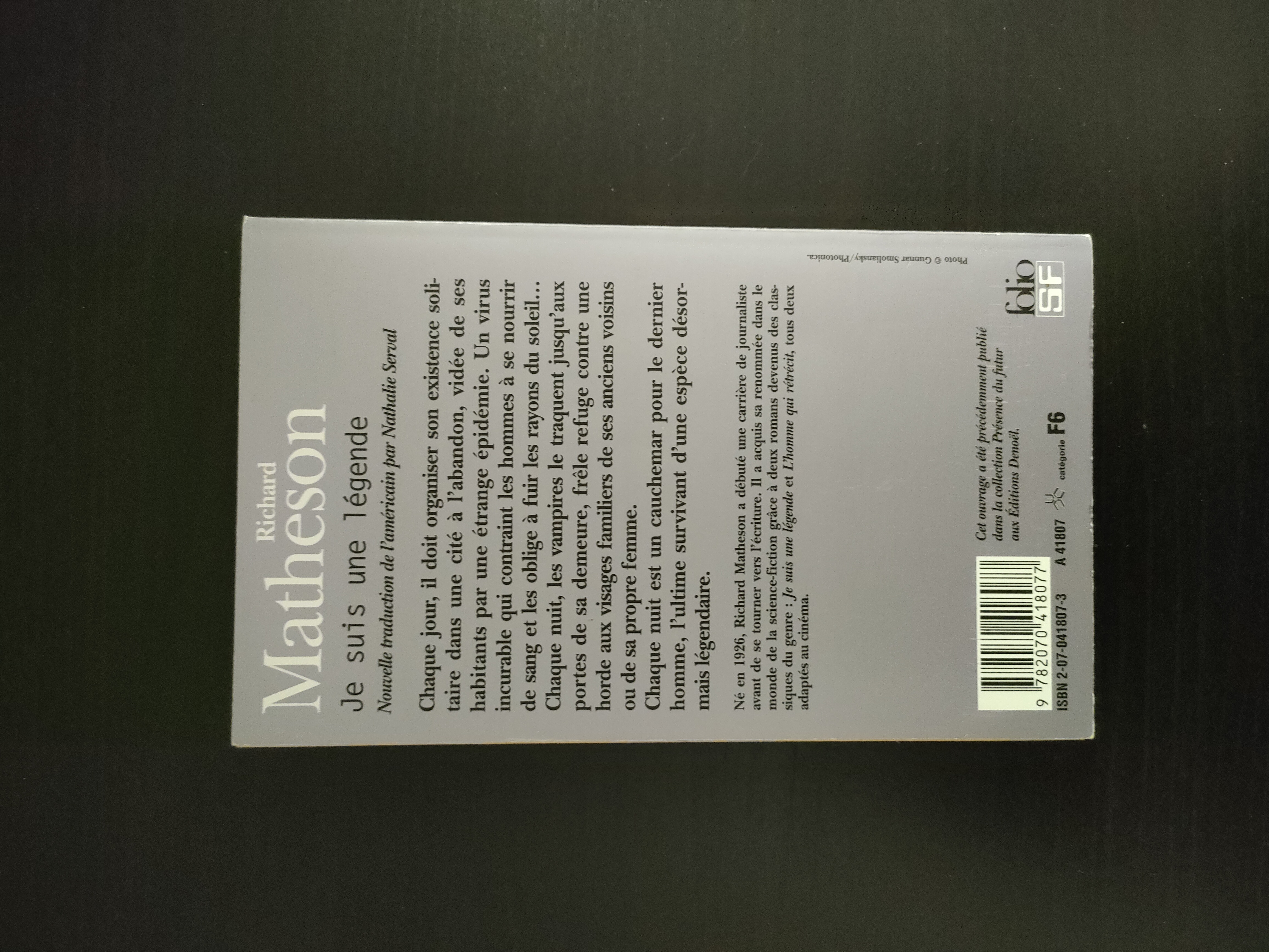 Je Suis Une Légende ~ Richard Matheson