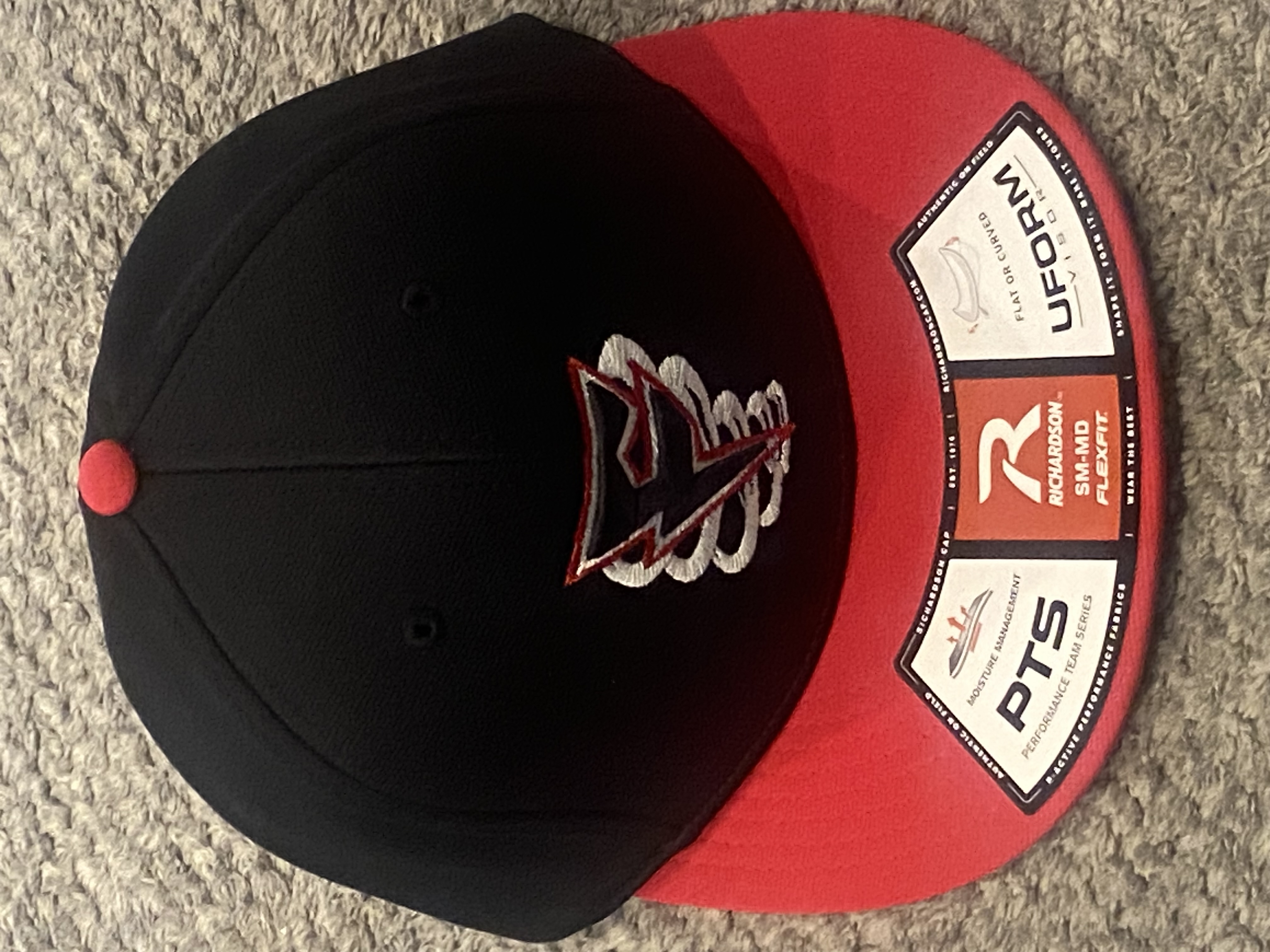 Black/Red PTS20 Flex Fit Hat