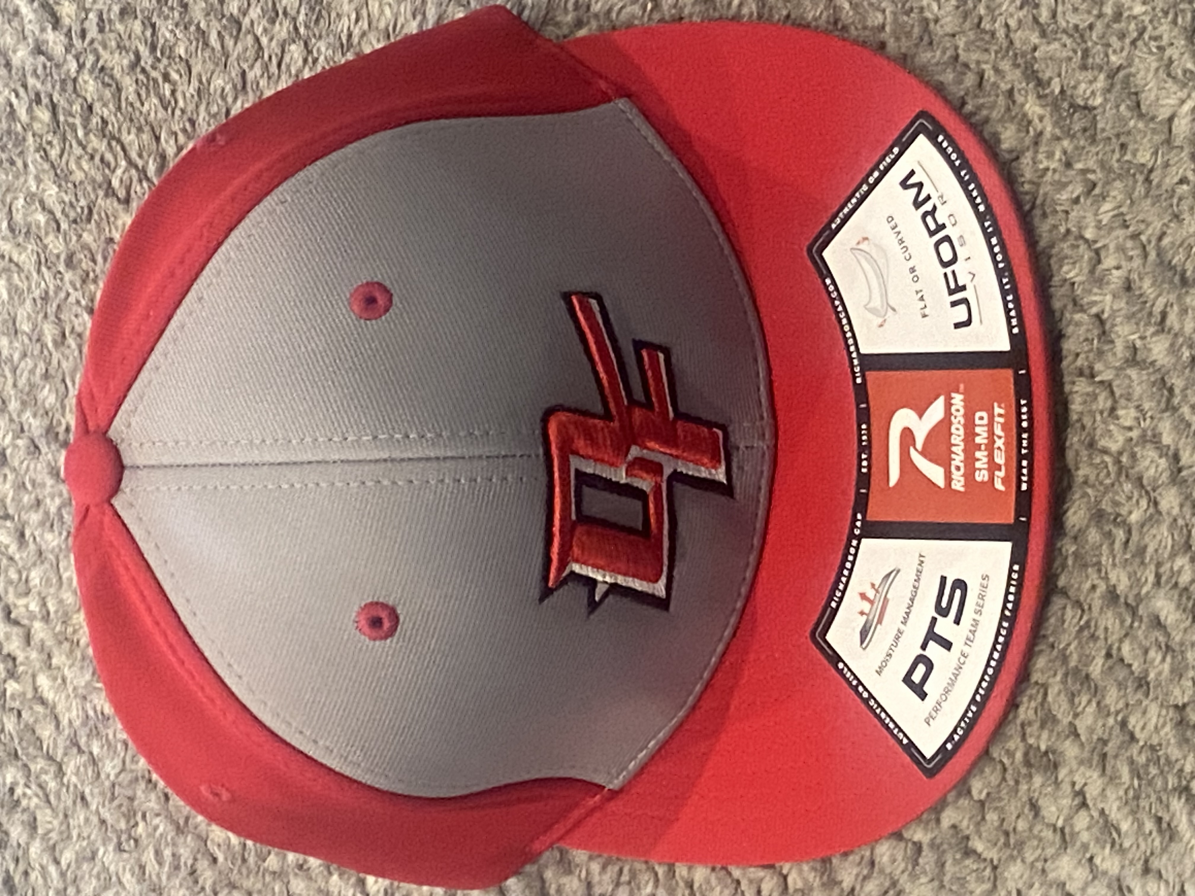 Gray/Red PTS20 Flex Fit Hat