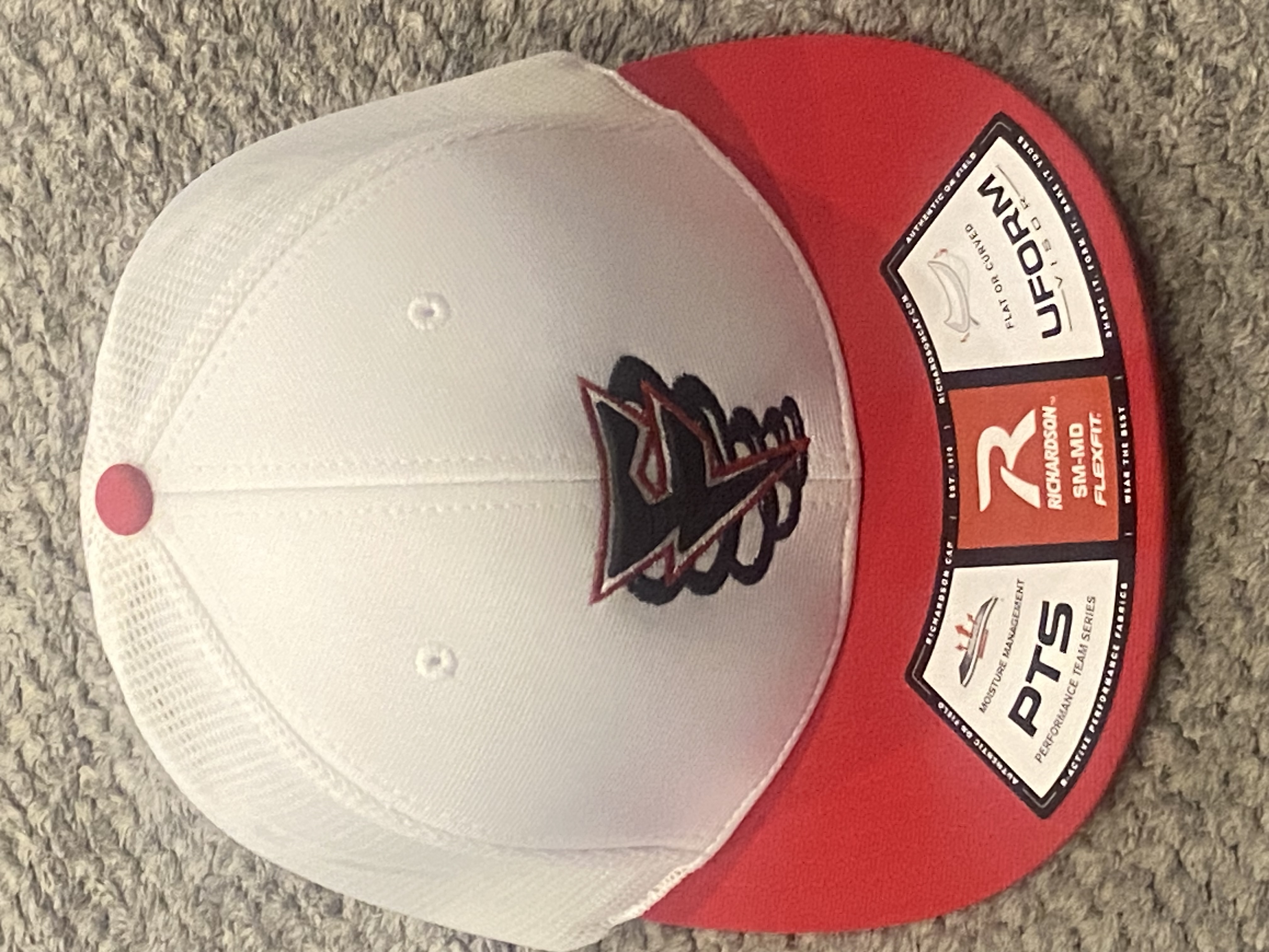 White/Red PTS20 Flex Fit Hat