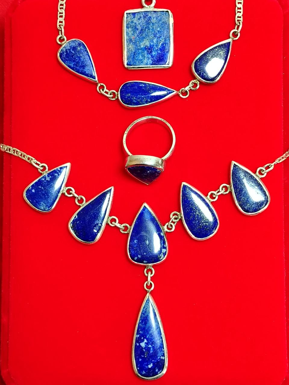 Conjunto de joyería de lapislázuli
