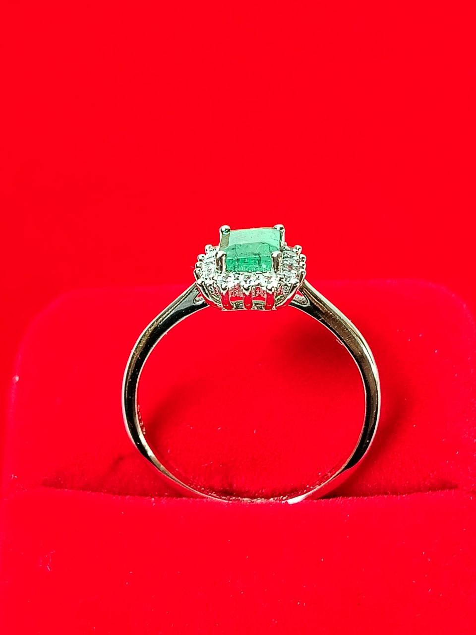 Anillo de esmeralda T 9.5