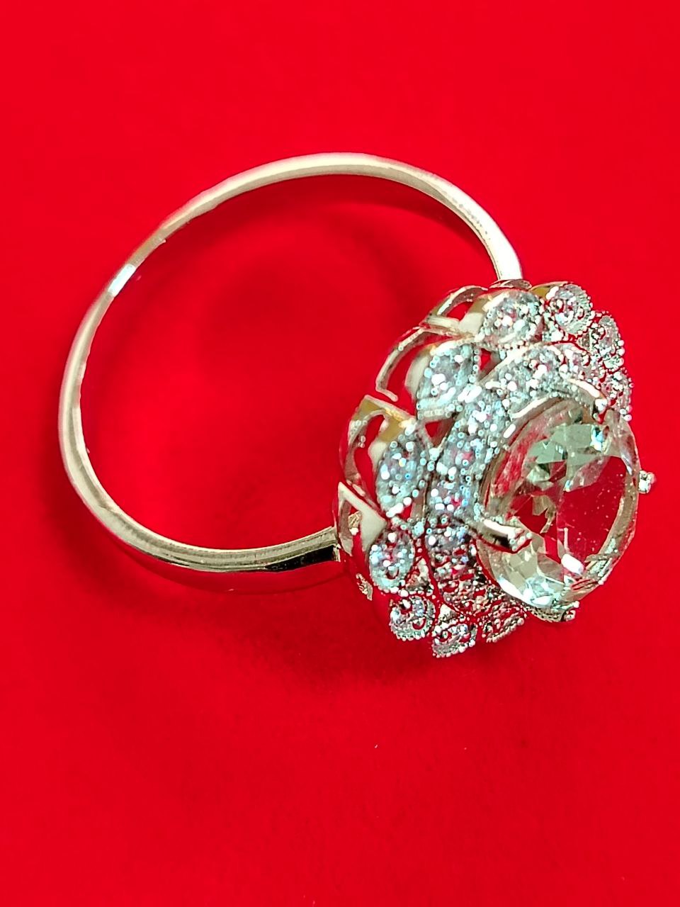 Anillo amatista verde