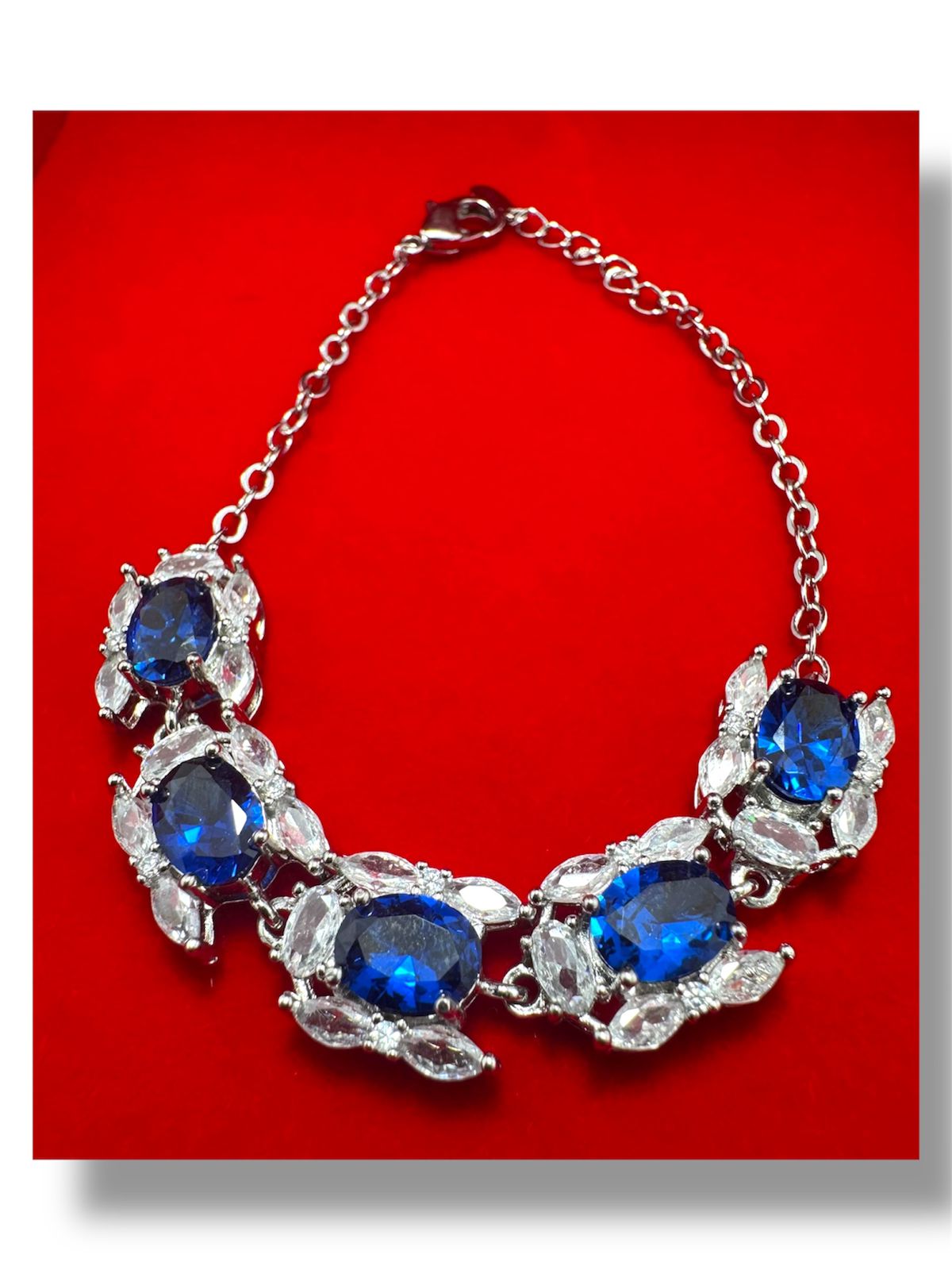 Pulsera de zafiro azul