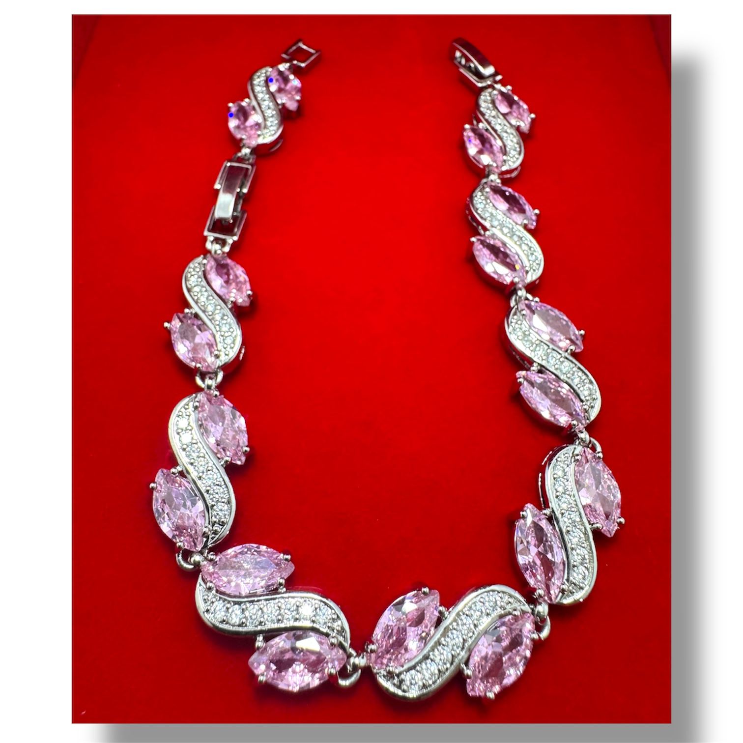 Brazalete de Zafiro rosa