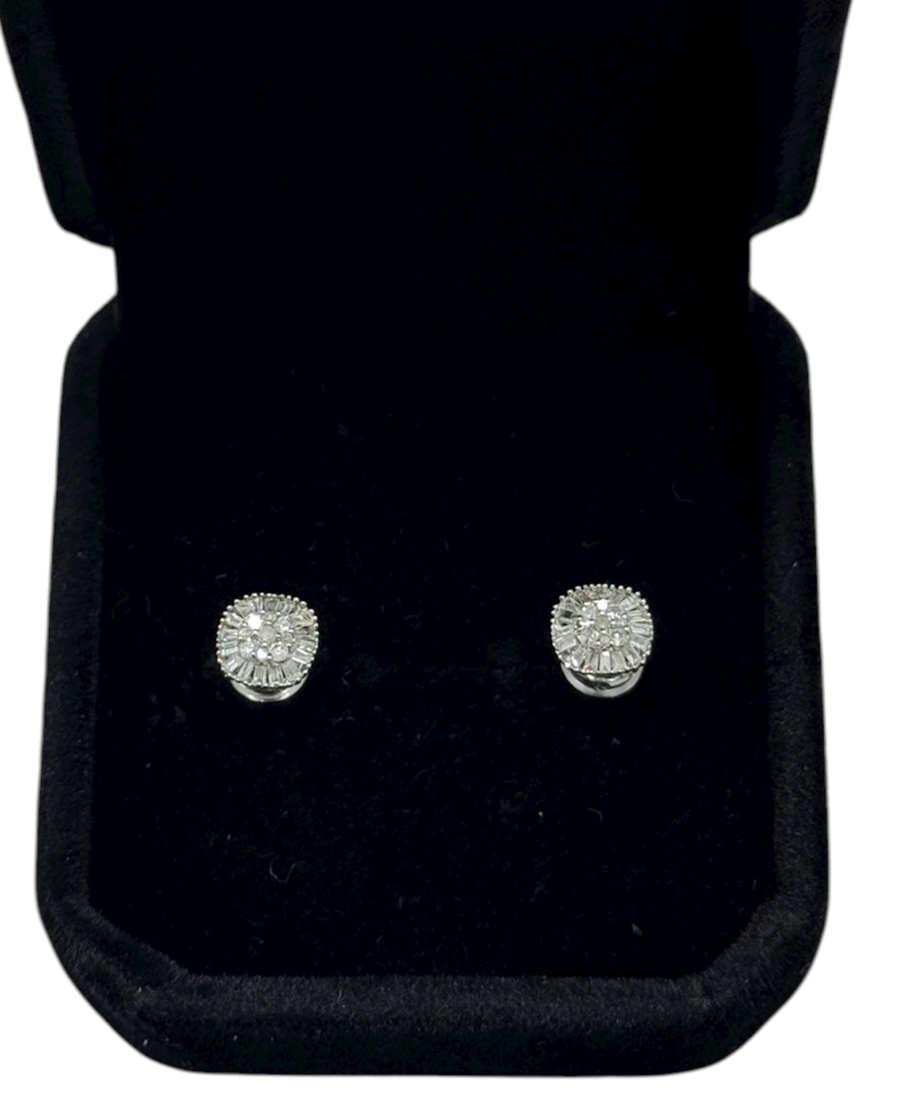 Pendientes de diamante y oro blanco 