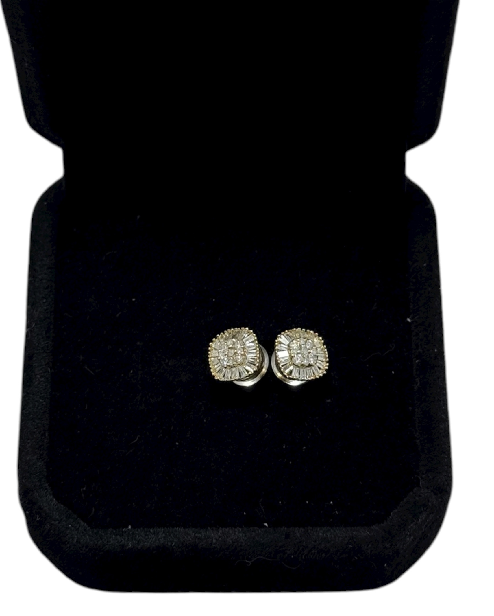 Pendientes de diamante y oro blanco 