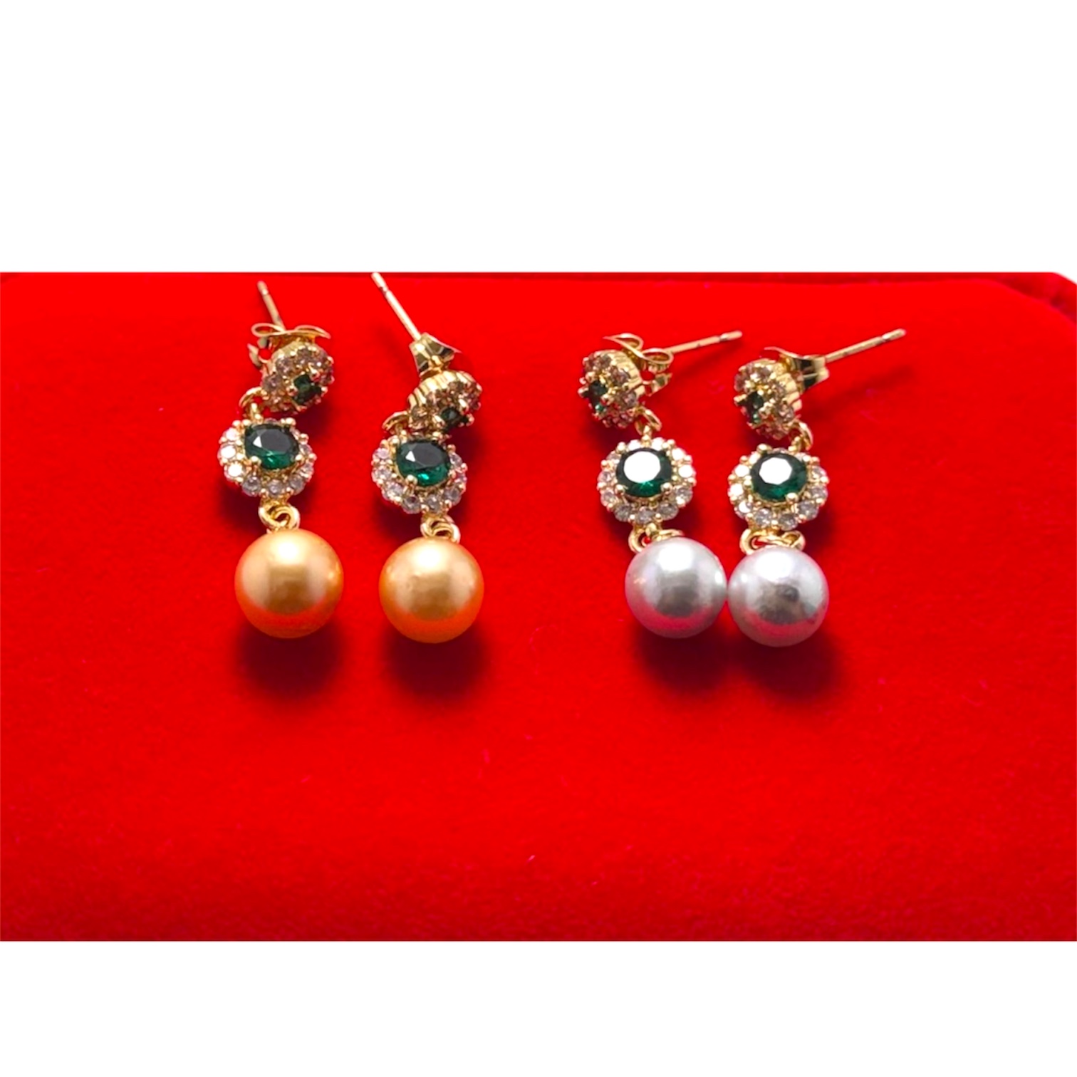 Pendientes elegantes de perlas