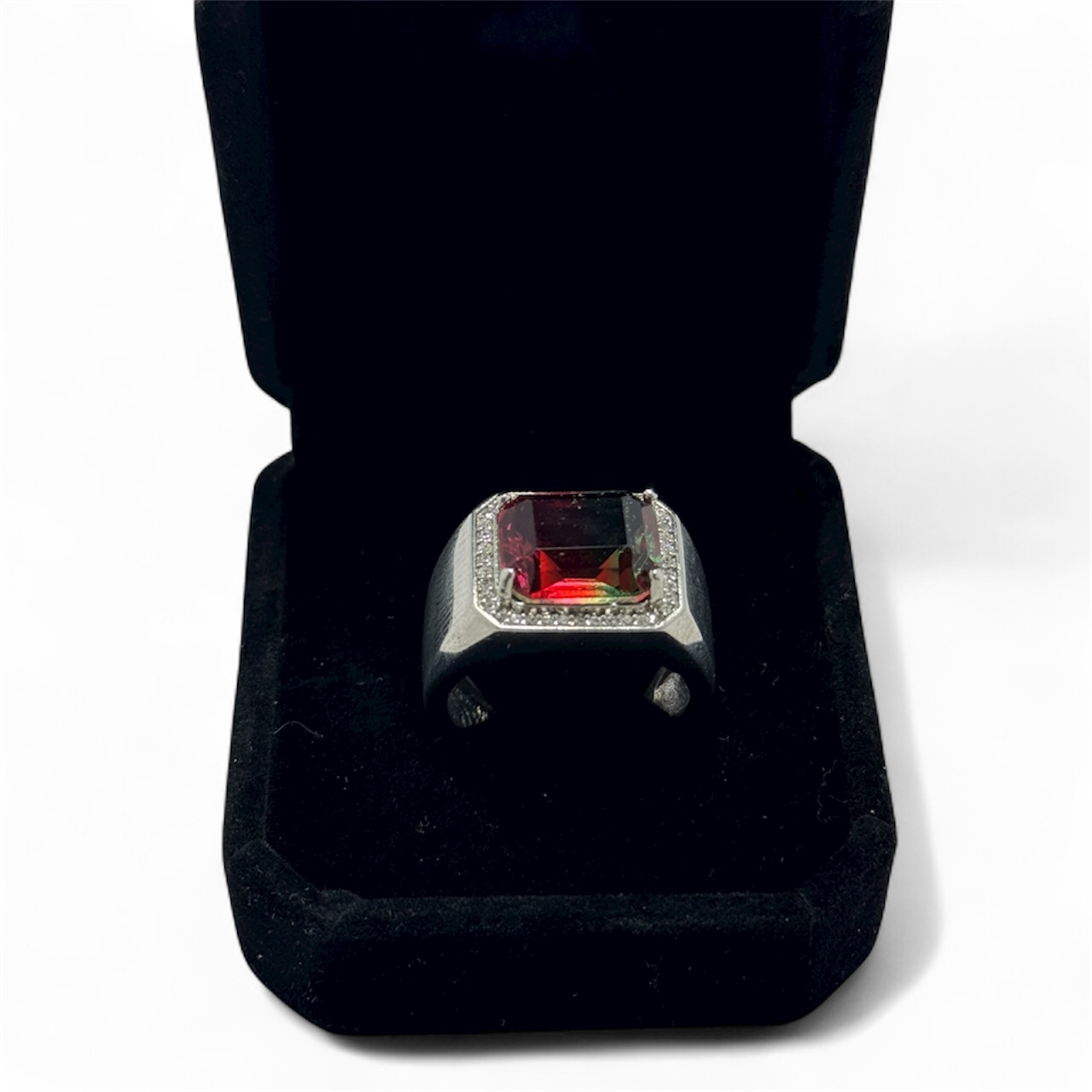Anillo Turmalima Bicolor Talla 8
