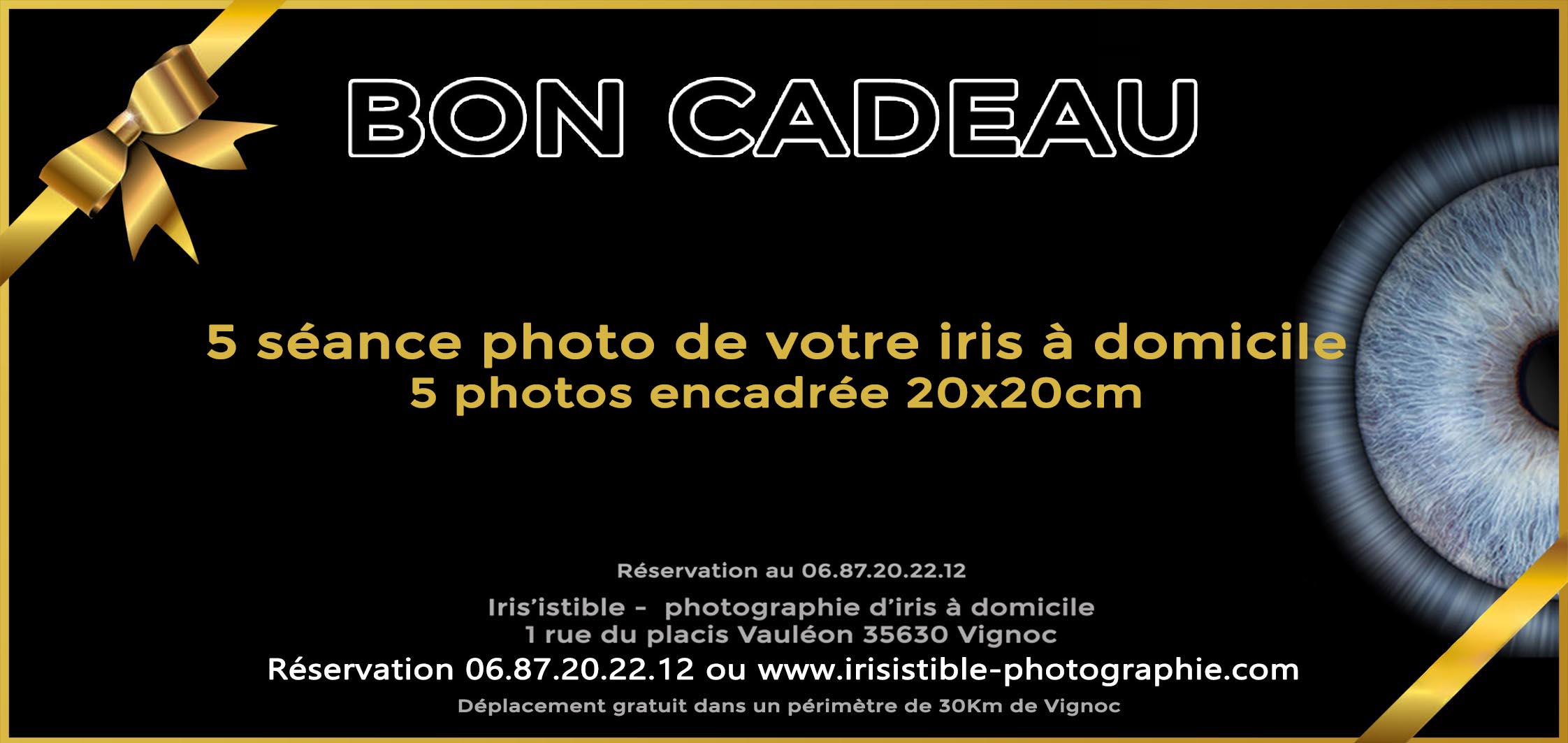Bon Cadeau Photographie 5 iris