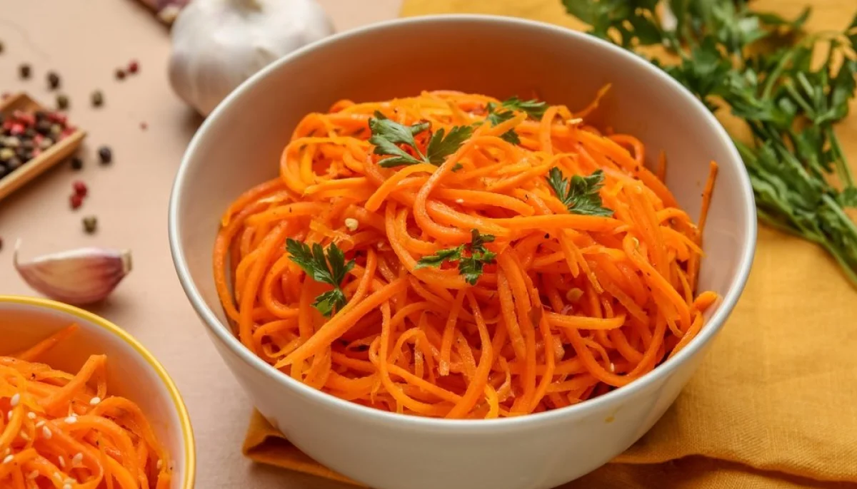 Carottes râpées oignon rouge et œufs  pour 8 Personnes