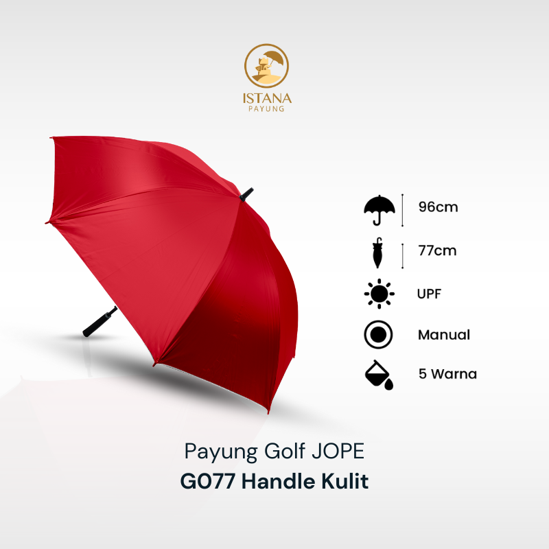 Payung Golf Polos Otomatis Dalam Silver Premium GO77