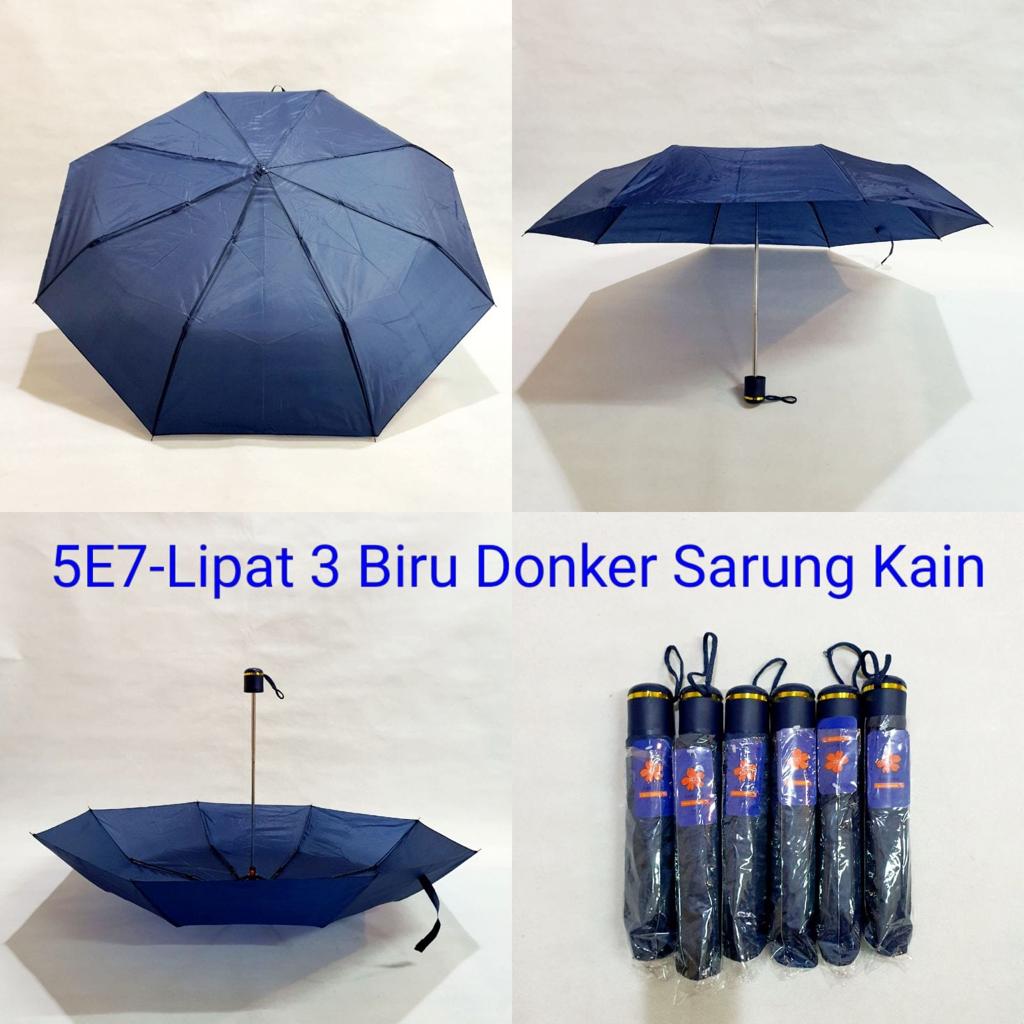 Payung Lipat 3 Polos Manual Sakura 5E