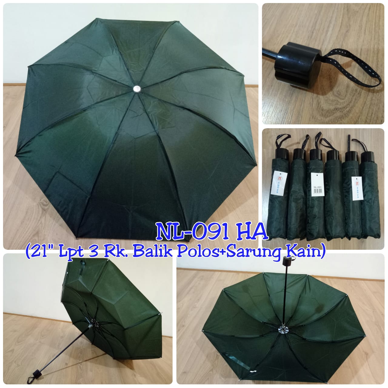 Payung Lipat 3 Polos Manual Nagoya NL-091
