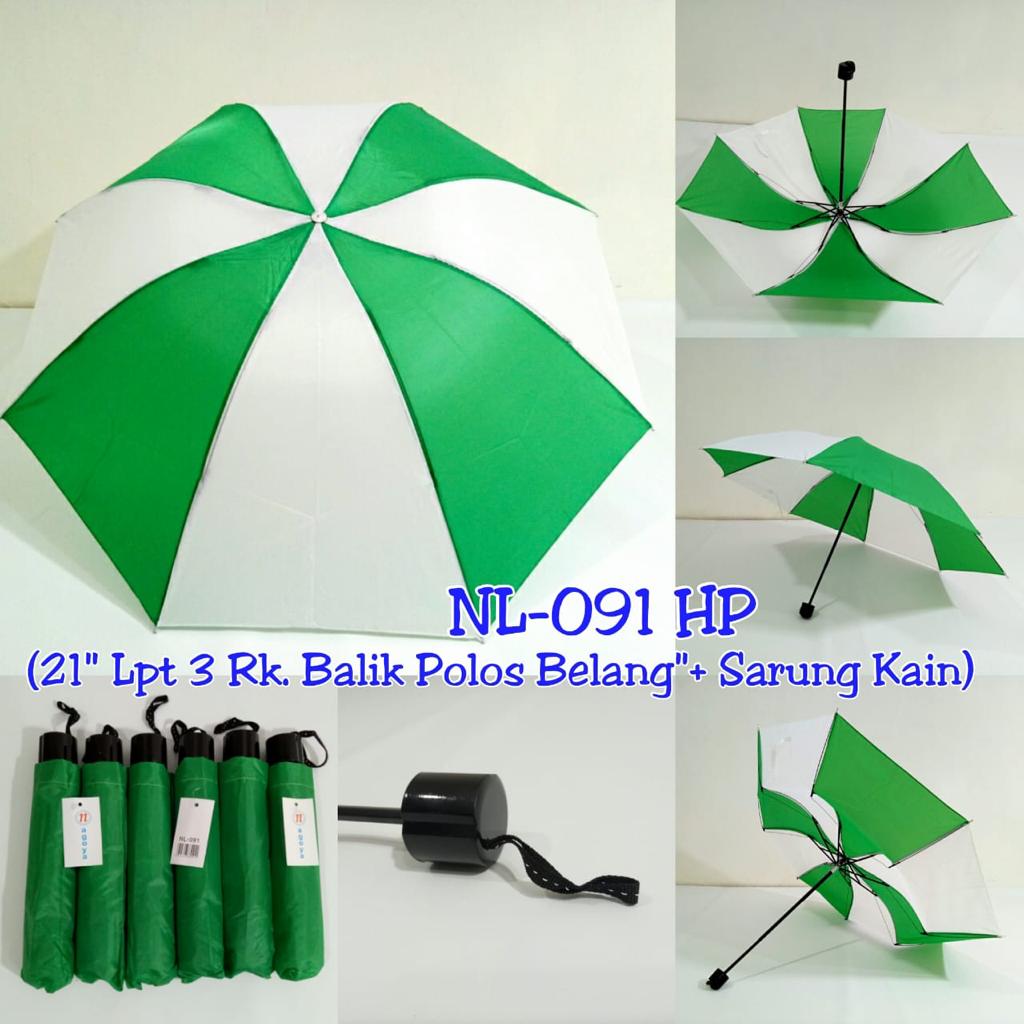 Payung Lipat 3 Polos Manual Nagoya NL-091