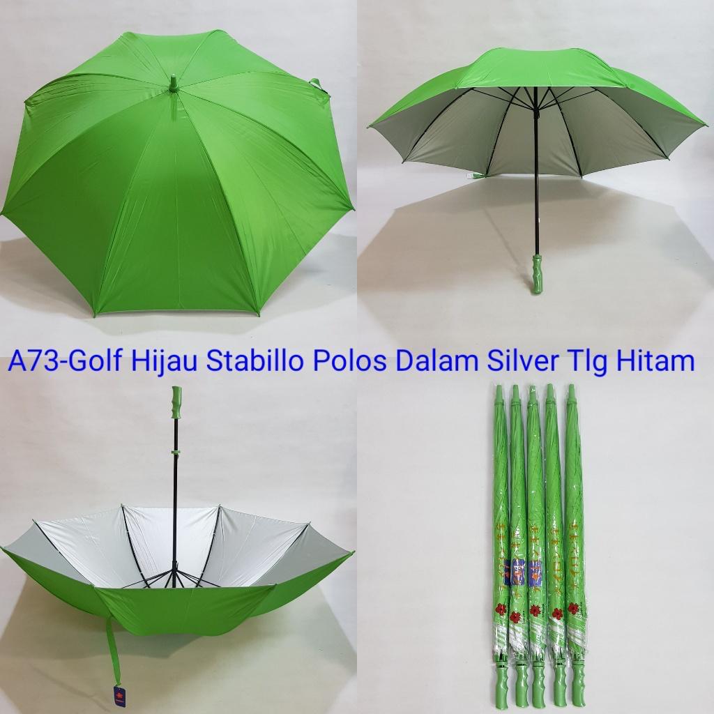 Payung Golf Polos Manual Dalam Silver Sakura A7