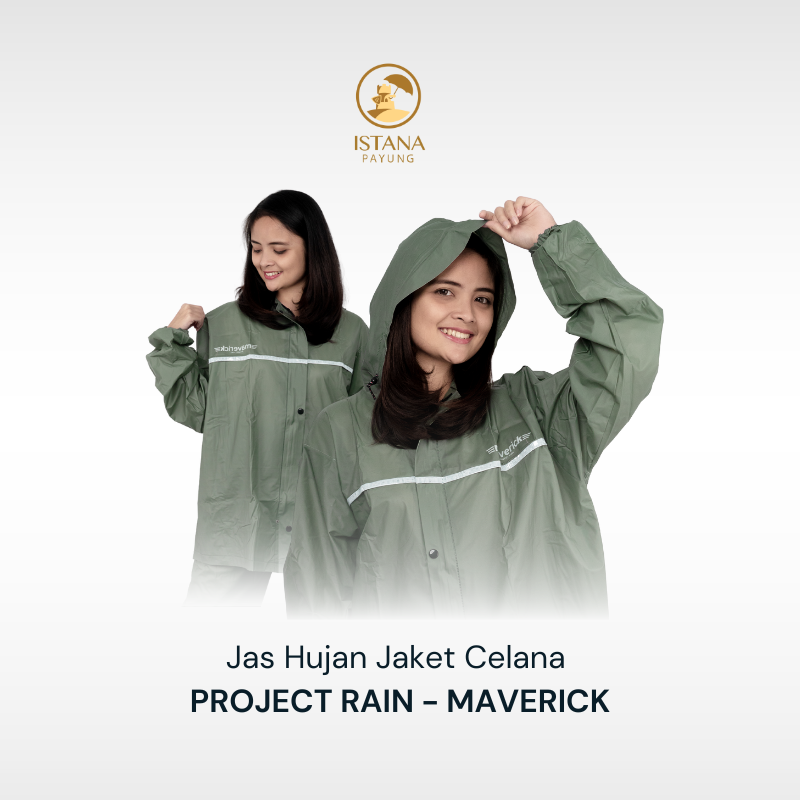 Jas Hujan Baju Celana Backpack Maverick Project Rain