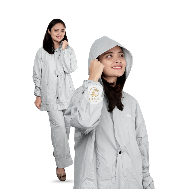 Jas Hujan Jaket Celana Warna Soft Monochrome Project Rain