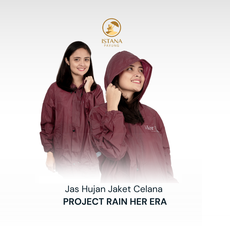 Jas Hujan Jaket Celana Her Era Project Rain