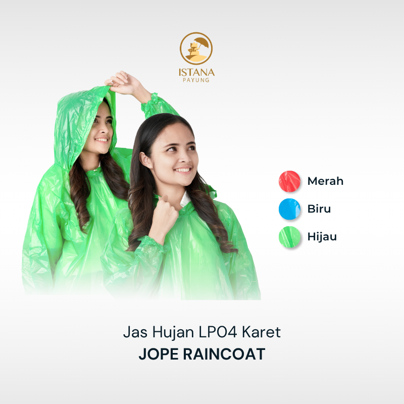 Jas Hujan Ponco Plastik Karet LP04