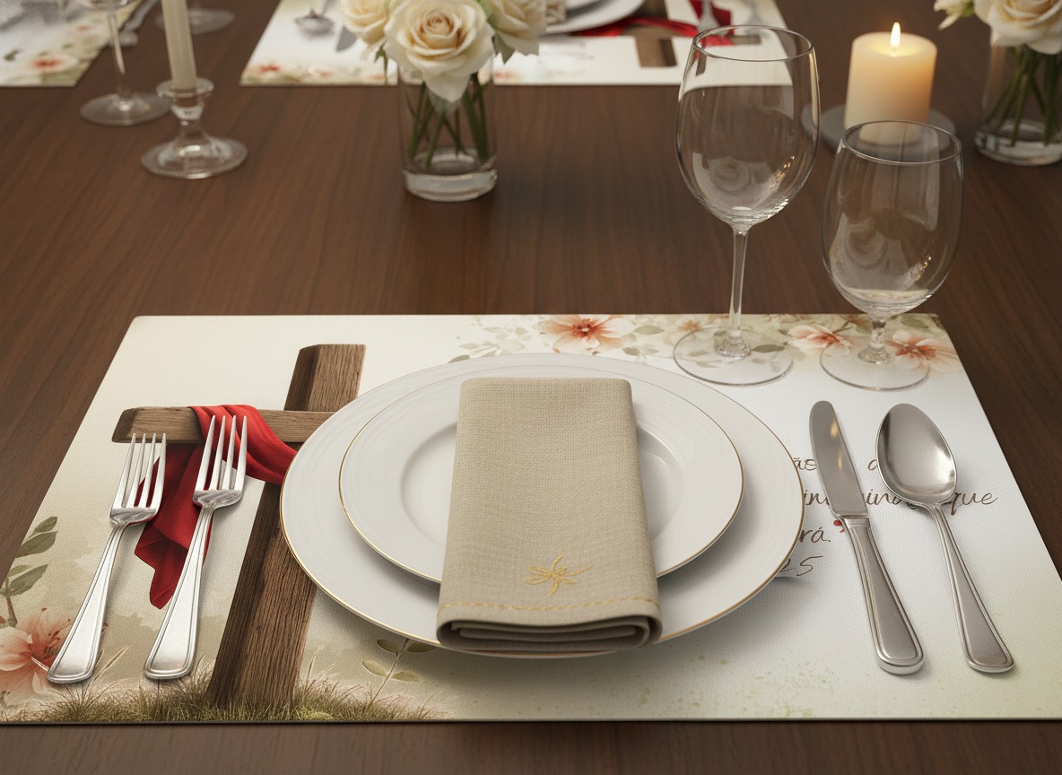 KIT MESA POSTA PÁSCOA CRISTÃ – ELE VIVE