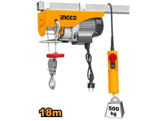 Aparejo Electrico Ingco  500kg 900w