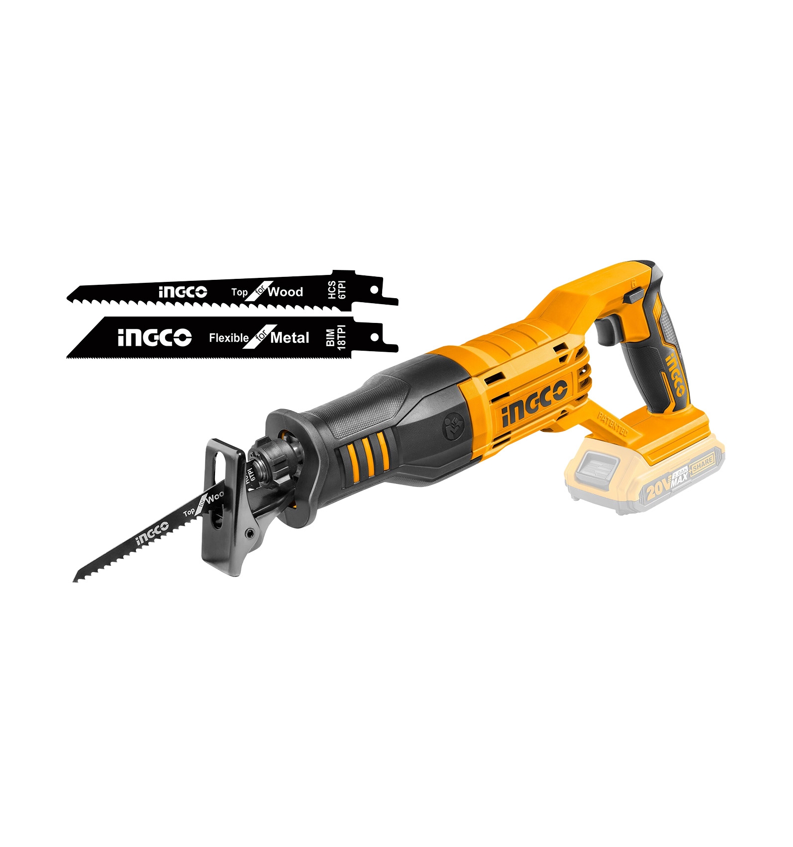 Sierra sable 20v sin bateria ni cargador 