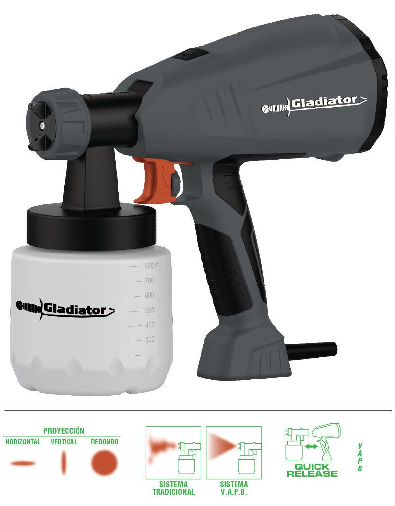 Equipo de Pintar Gladiator 360w