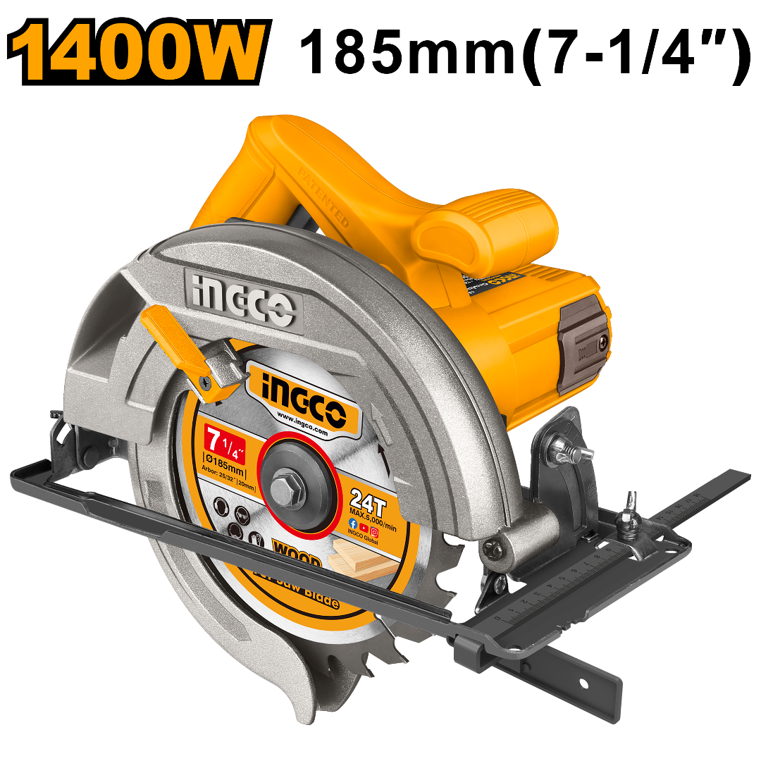 Sierra Circular Ingco 7 1/4" 1400w