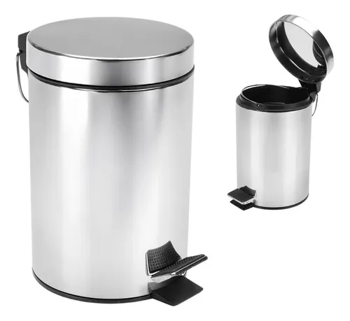 Papelera  Acero Inox tapa Plana