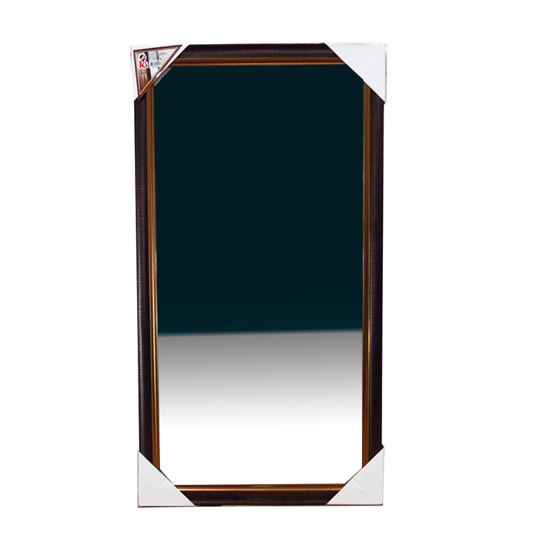 Espejo pared marco J&G simil madera 35 cm ancho x 65 cm alto