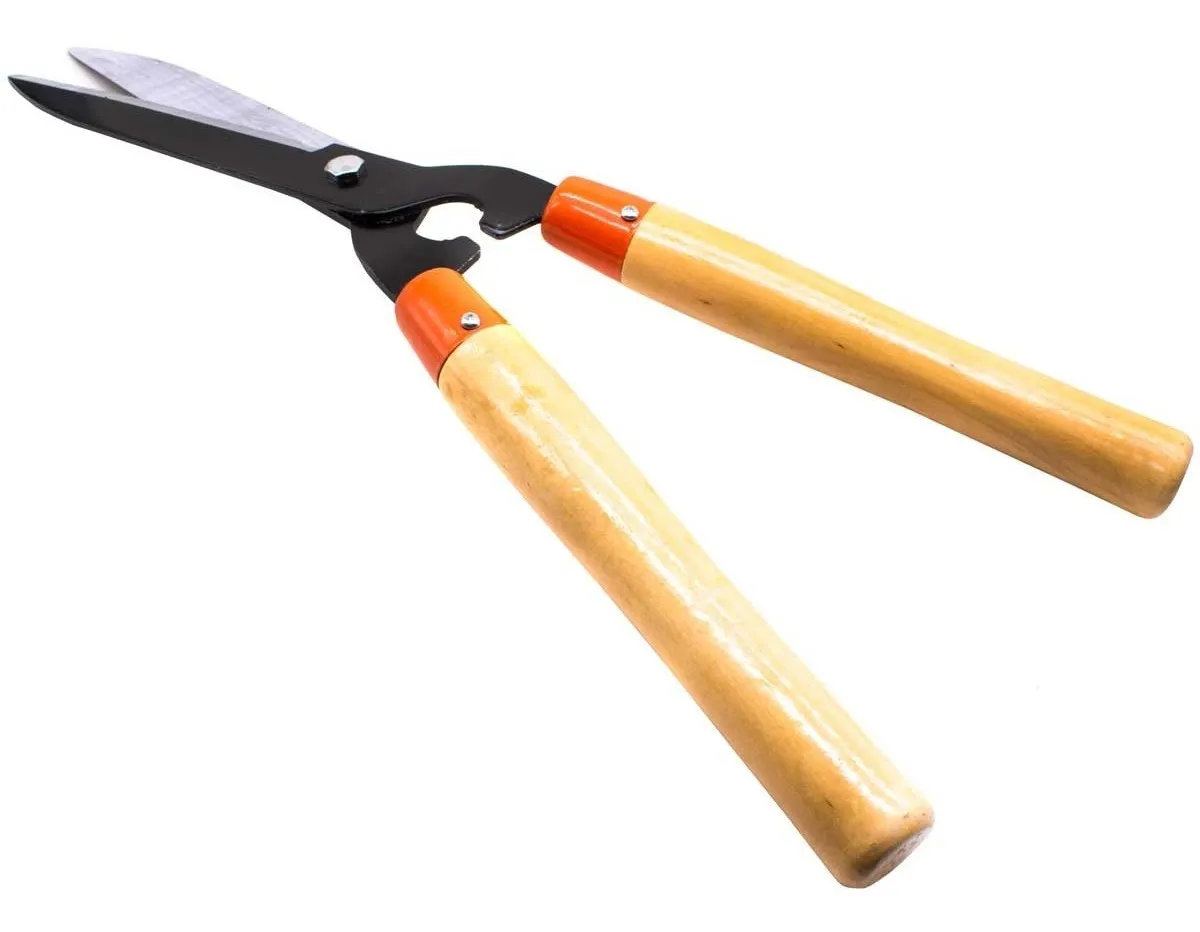 Tijera para Podar Cerco Makawa 12"  (mango de Madera)