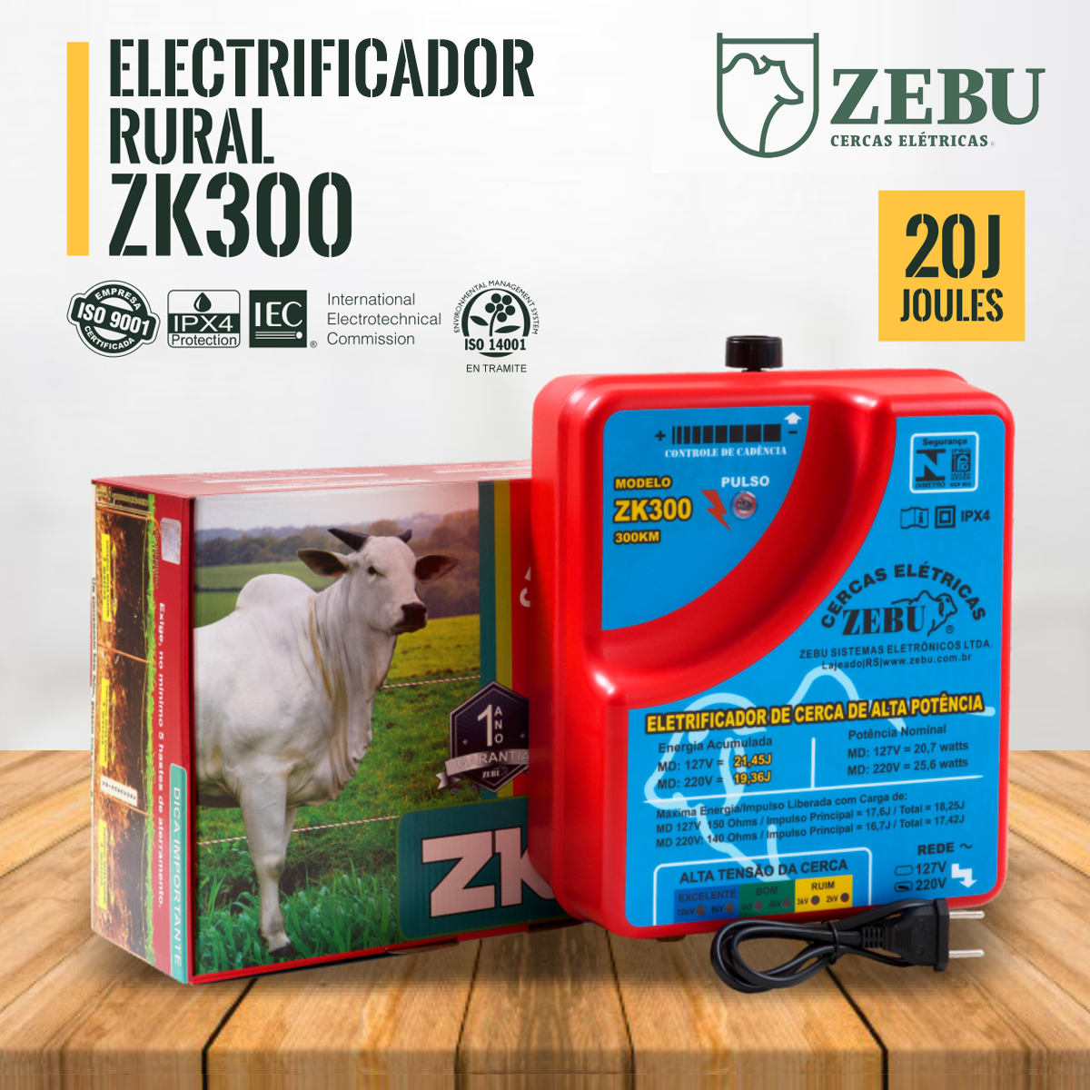 Electrificador para cerco ZK300