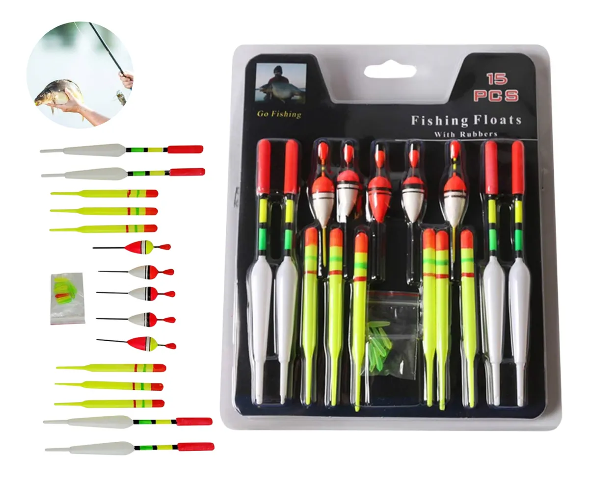 Set de Boyas en Blister x 15 piezas