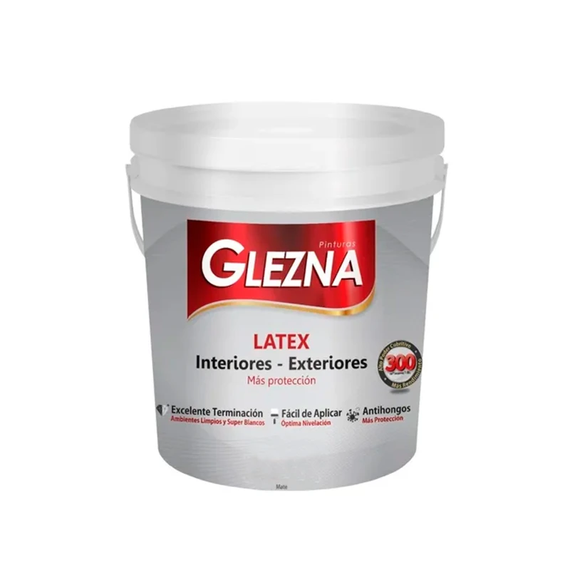 Pintura Glezna Látex Interior-Exterior color Blanco